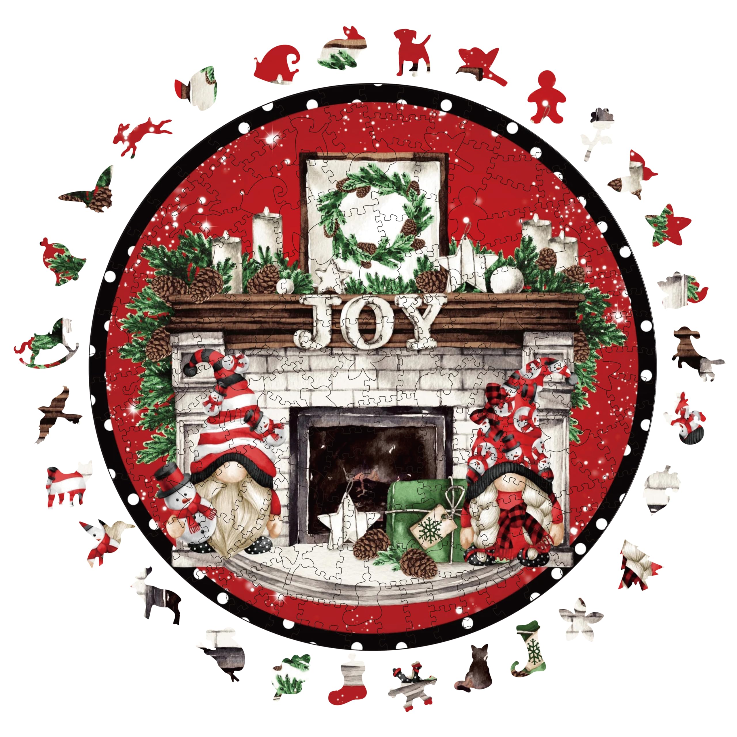 Foto 2 pulgar | Puzzle Navideño De Madera De 200 Piezas Con Forma De Animal Para Adultos - Venta Internacional.