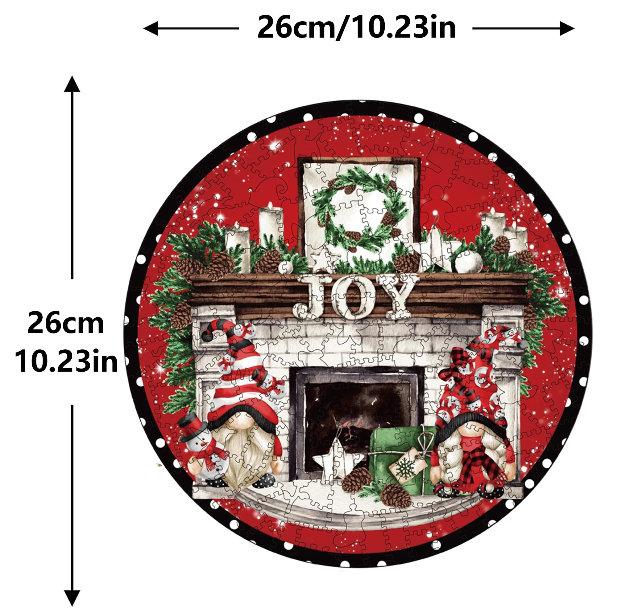 Foto 7 pulgar | Puzzle Navideño De Madera De 200 Piezas Con Forma De Animal Para Adultos - Venta Internacional.
