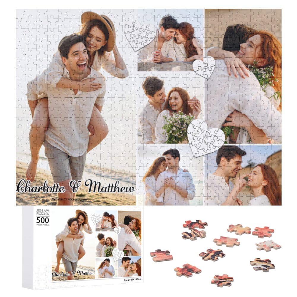 Foto 2 pulgar | Rompecabezas Personalizados Para El Día De San Valentín, 300/500/1000 Piezas - Venta Internacional.