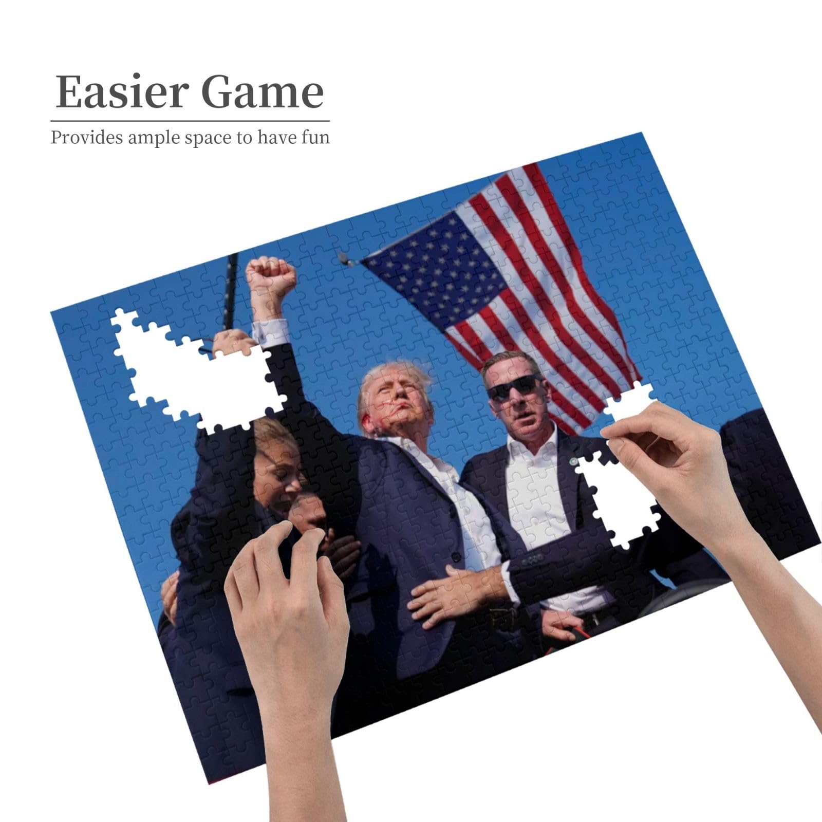 Foto 4 pulgar | Rompecabezas Genérico Trump De 500 Piezas Para Adultos Y Niños - Venta Internacional.