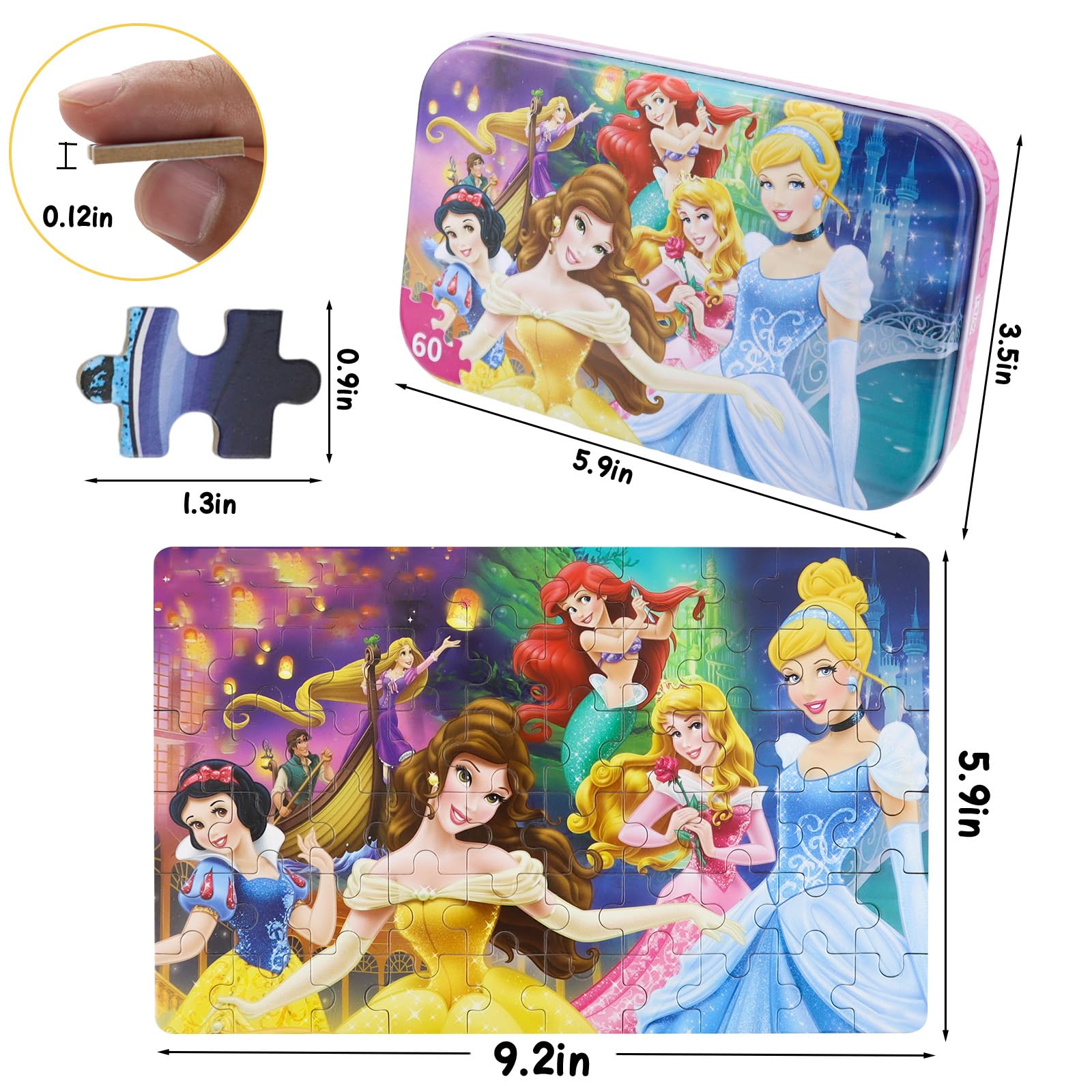 Foto 3 pulgar | Rompecabezas Neilden Para Niños De 4 A 8 Años, 60 Piezas - Venta Internacional.
