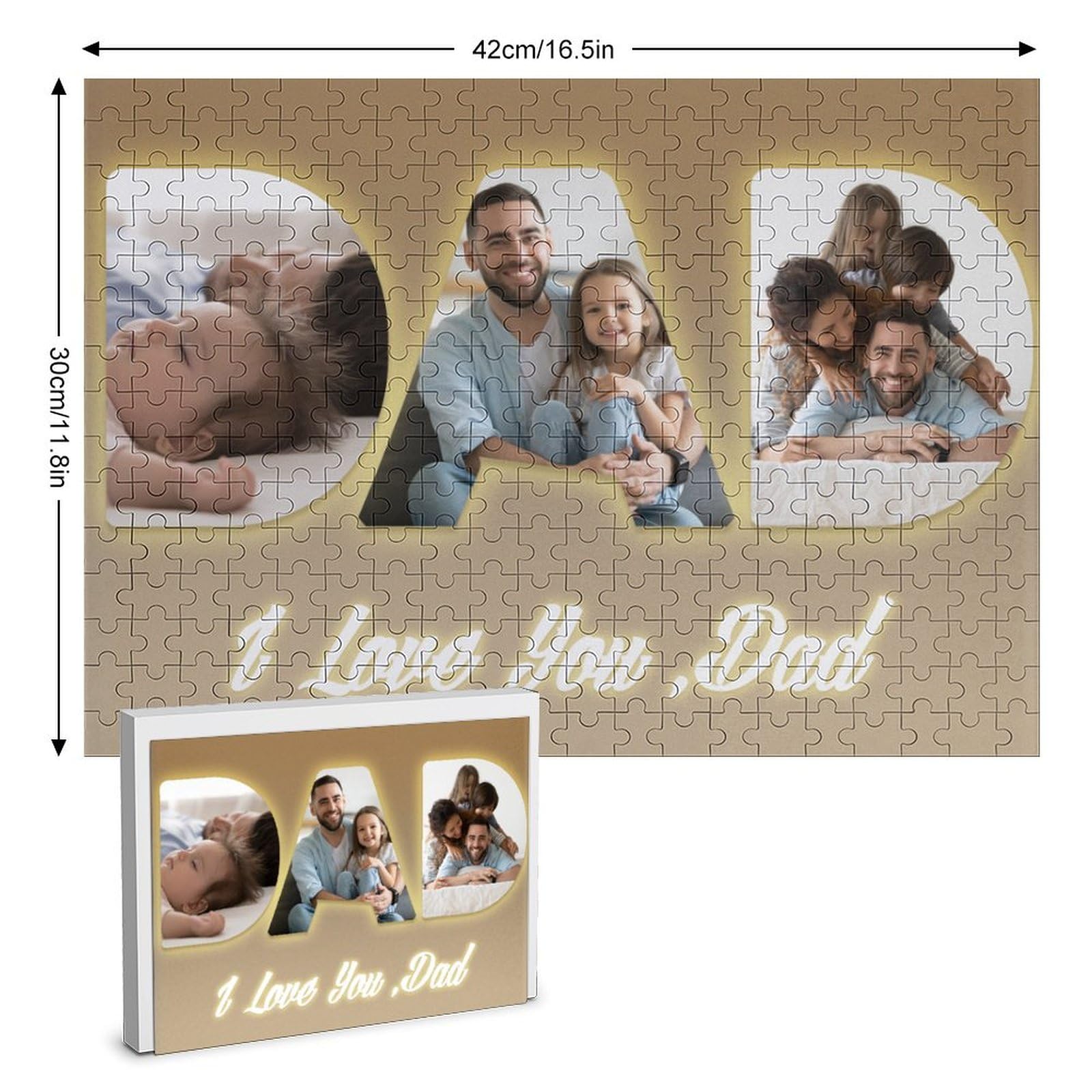 Foto 3 pulgar | Puzzle De Imágenes Personalizado De 300/500/1000 Piezas Para Adultos - Venta Internacional.