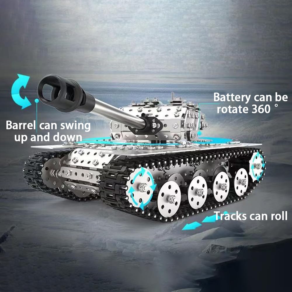 Foto 2 | Juego De Rompecabezas 3d Con Tanque De Metal Bytewar Articulable De 843 Piezas - Venta Internacional.