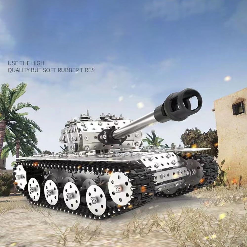 Foto 4 | Juego De Rompecabezas 3d Con Tanque De Metal Bytewar Articulable De 843 Piezas - Venta Internacional.