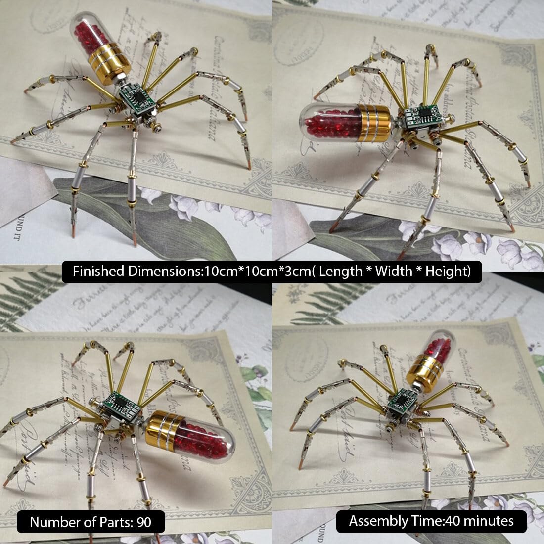 Foto 3 pulgar | Puzle 3d De Metal Con Insectos Kos30162f141mzqg Steampunk Circuit Spider - Venta Internacional.