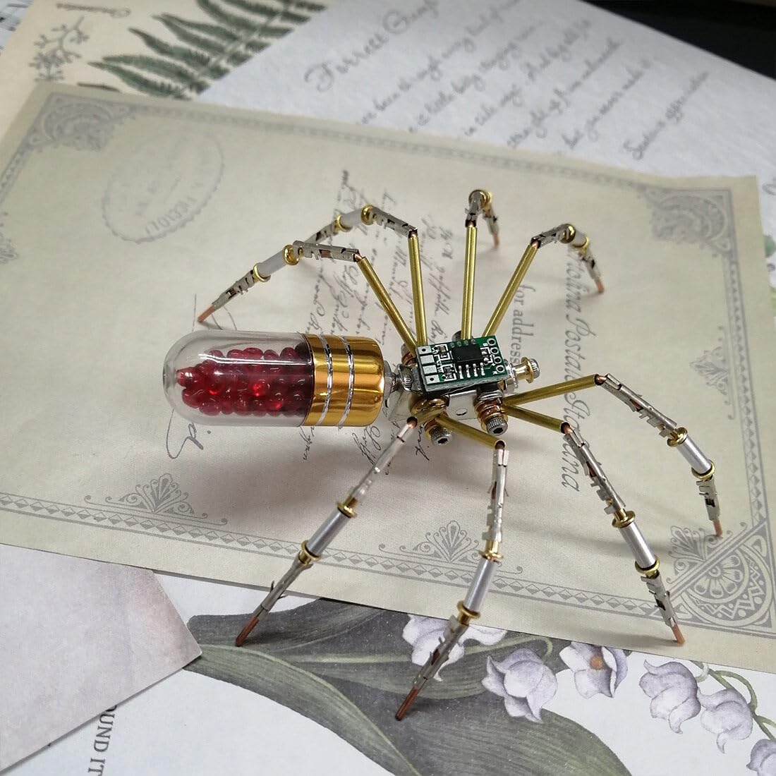 Foto 4 | Puzle 3d De Metal Con Insectos Kos30162f141mzqg Steampunk Circuit Spider - Venta Internacional.