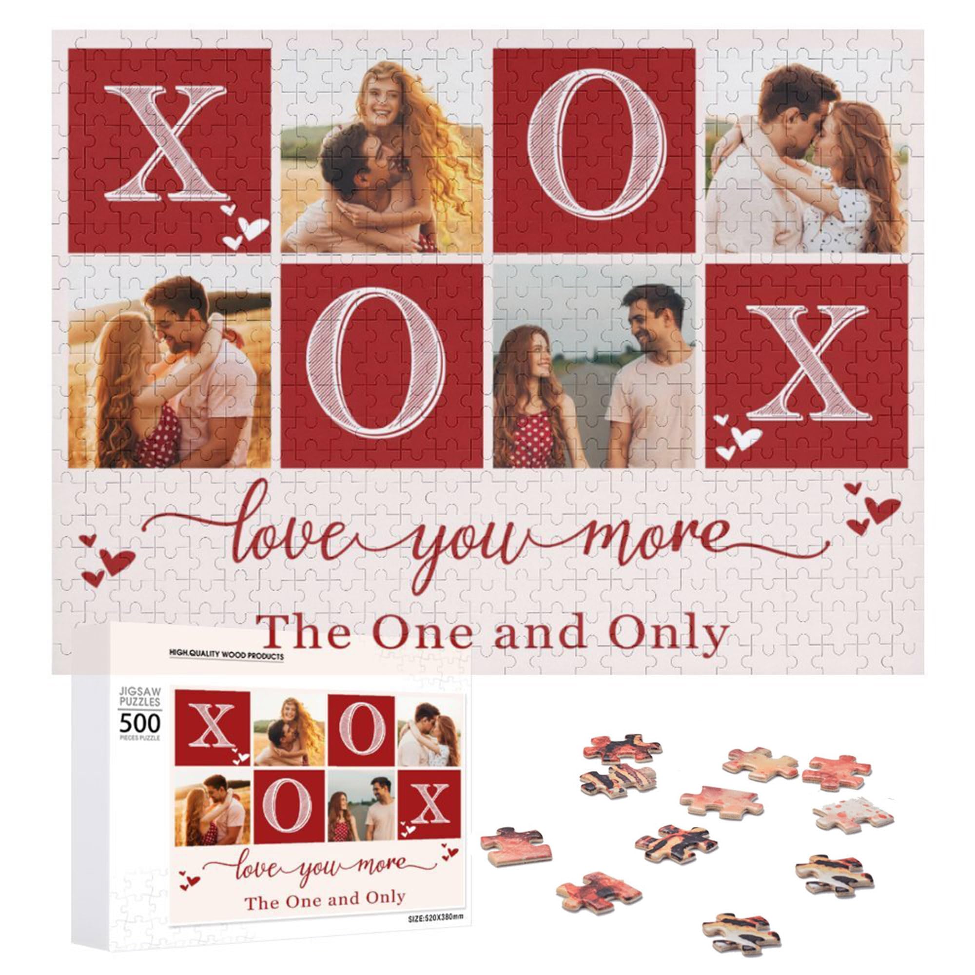 Puzles Personalizados Con Imágenes De 300/500/1000 Piezas Para San Valentín - Venta Internacional.