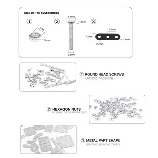 Foto 4 | Puzzle De Metal 3d Bytewar, Máquina De Mano De Acero Y Hierro, 822 Piezas - Venta Internacional.