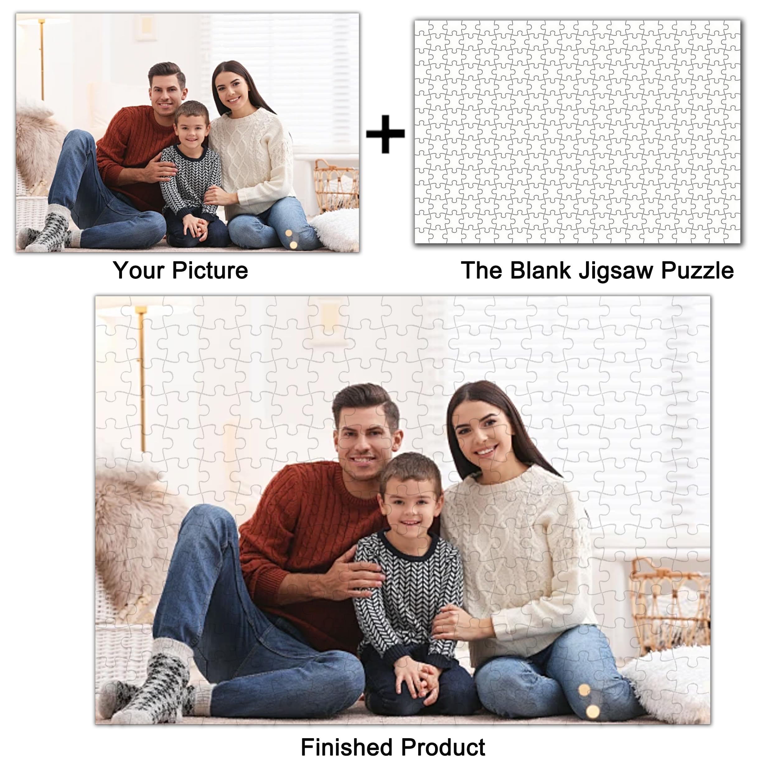 Foto 3 pulgar | Puzzle Personalizado Rompecabezas De Madera Personalizado De 200 Piezas Con Caja - Venta Internacional.