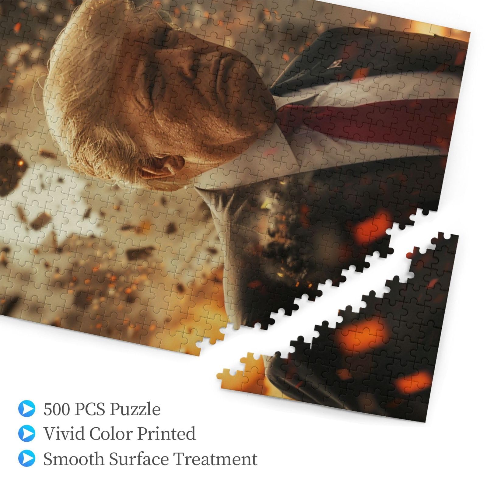 Foto 3 pulgar | Rompecabezas Calm Trump, 500 Piezas, Para Adultos Y Niños - Venta Internacional.