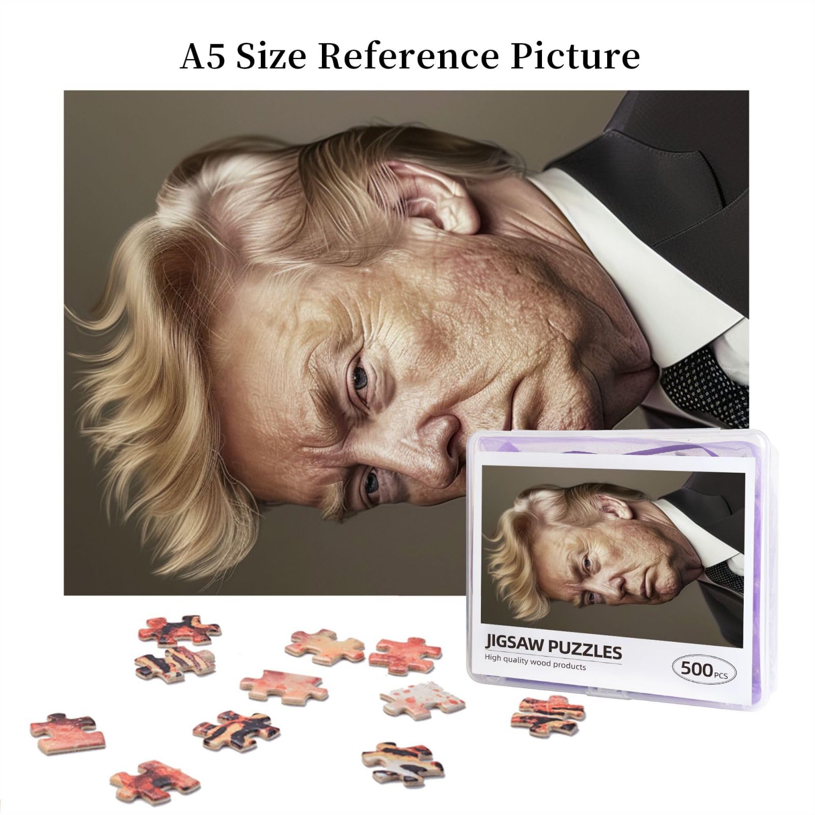 Foto 6 pulgar | Rompecabezas Cool Trump, 500 Piezas, Para Adultos Y Niños - Venta Internacional.