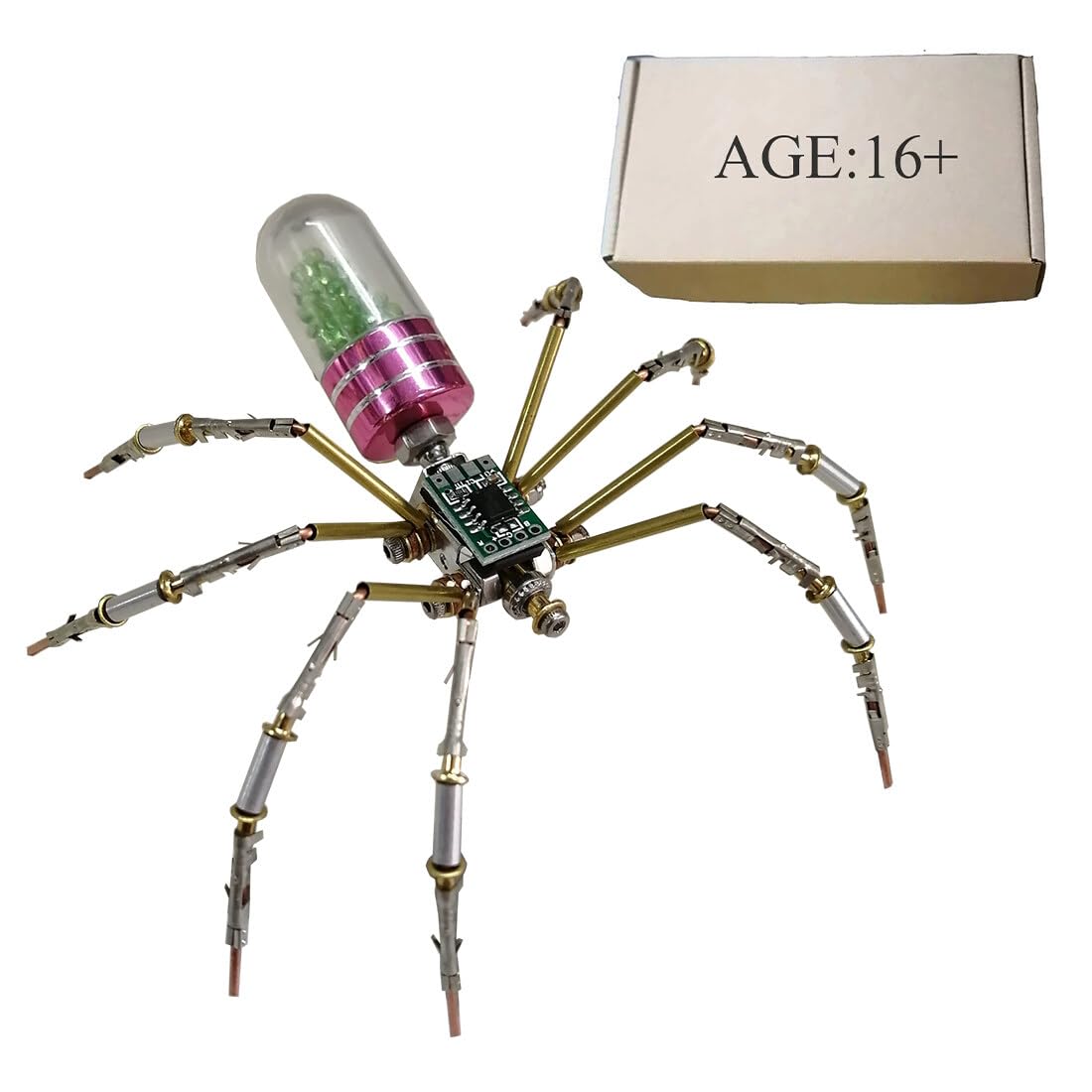 Puzle 3d De Metal Con Forma De Insecto, Circuito Mecánico Steampunk Genérico, Spider - Venta Internacional.