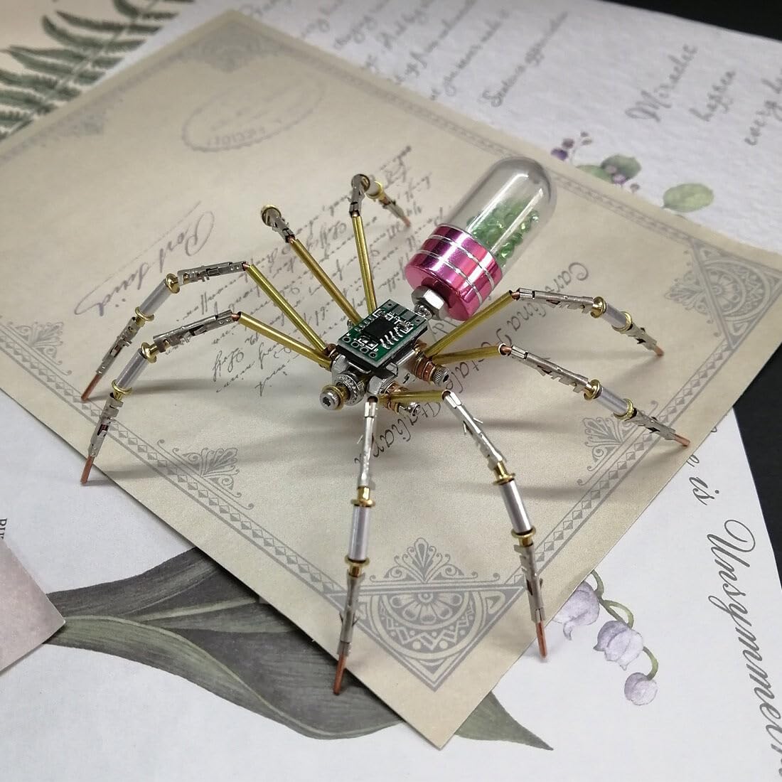 Foto 6 pulgar | Puzle 3d De Metal Con Forma De Insecto, Circuito Mecánico Steampunk Genérico, Spider - Venta Internacional.