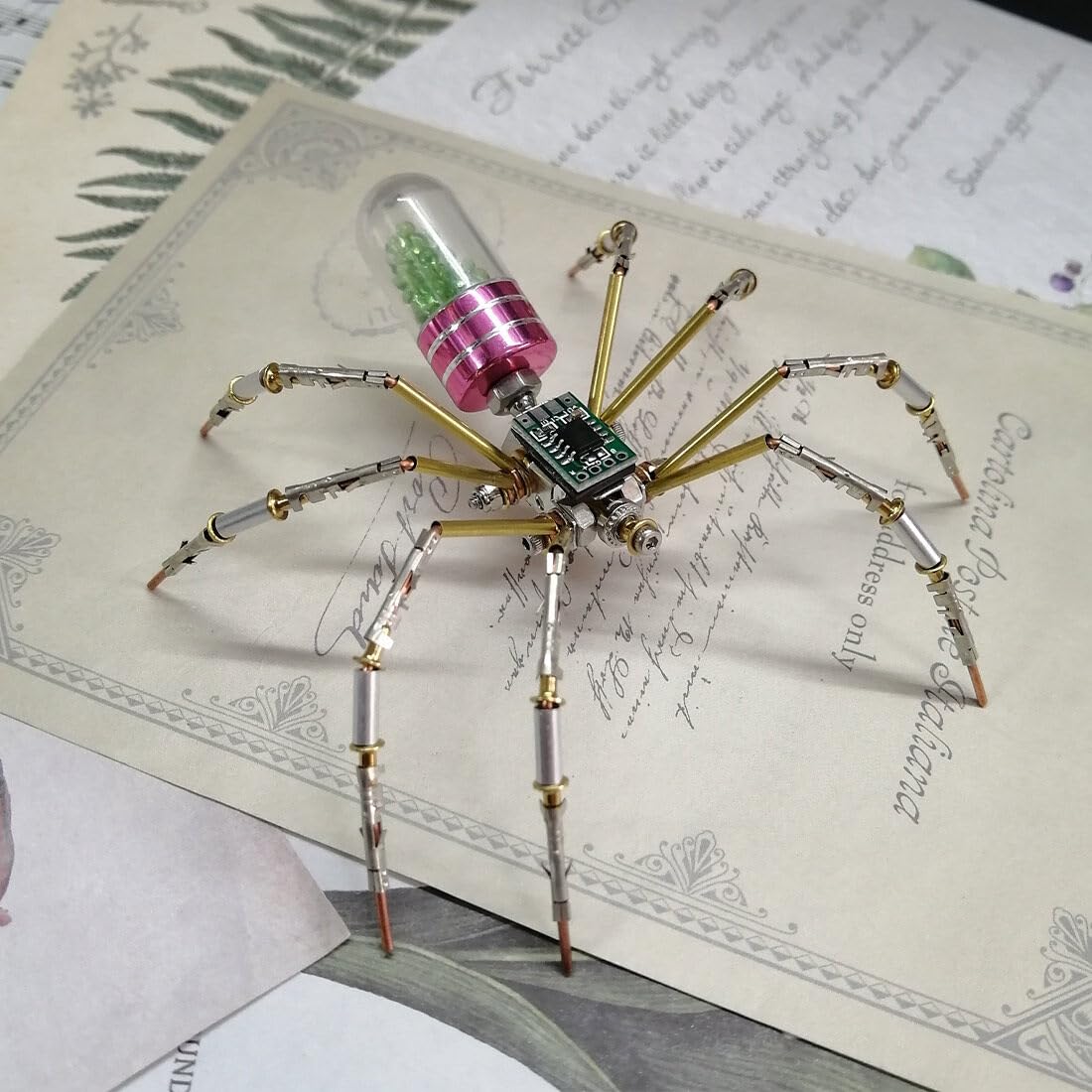 Foto 7 pulgar | Puzle 3d De Metal Con Forma De Insecto, Circuito Mecánico Steampunk Genérico, Spider - Venta Internacional.