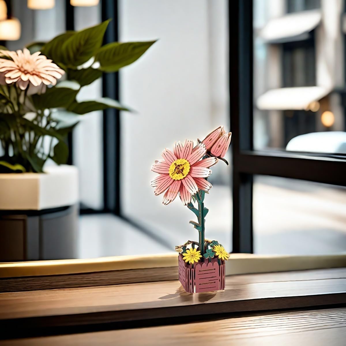 Foto 7 pulgar | Kit De Rompecabezas 3d De Flores De Madera Para Adultos Con Jarrón (99 Piezas) - Venta Internacional.