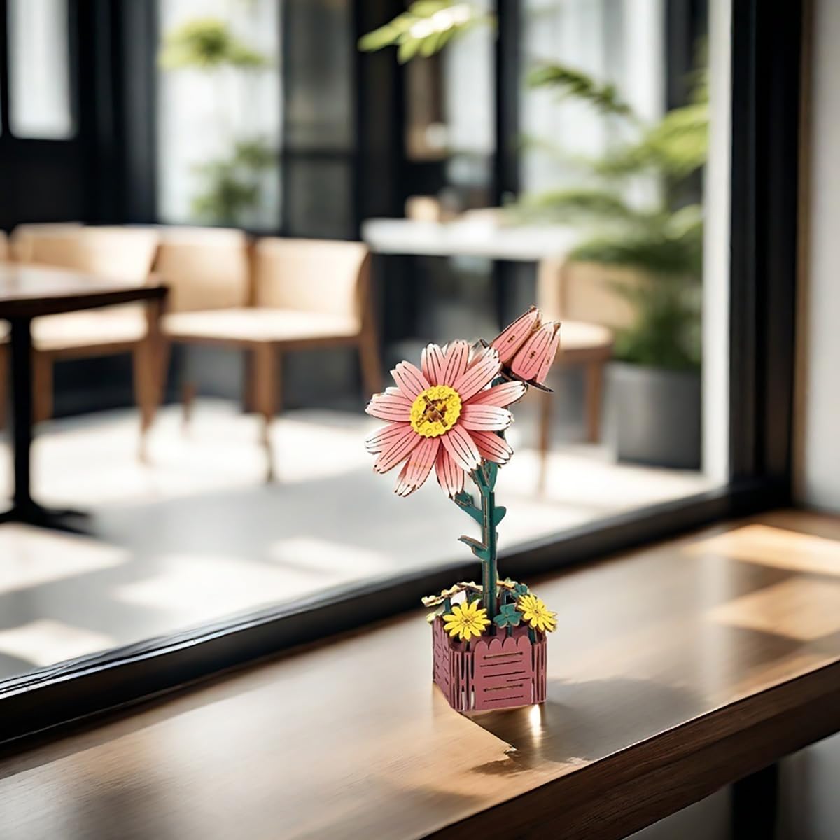 Foto 8 pulgar | Kit De Rompecabezas 3d De Flores De Madera Para Adultos Con Jarrón (99 Piezas) - Venta Internacional.