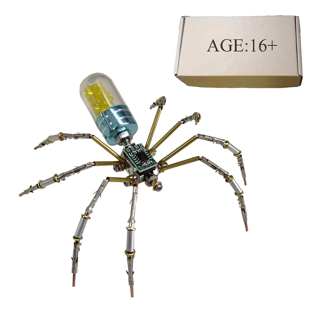 Puzle 3d De Metal Con Forma De Insecto, Circuito Mecánico Steampunk Genérico, Spider - Venta Internacional.