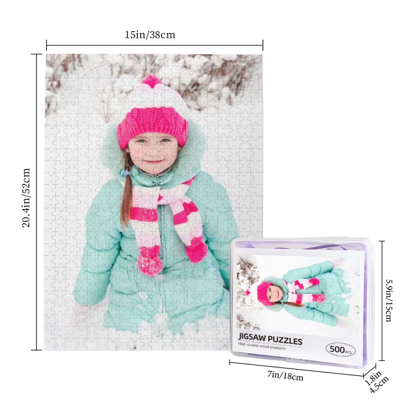 Foto 4 pulgar | Puzzle Personalizado De 300/500/1000 Piezas Con Foto - Venta Internacional.