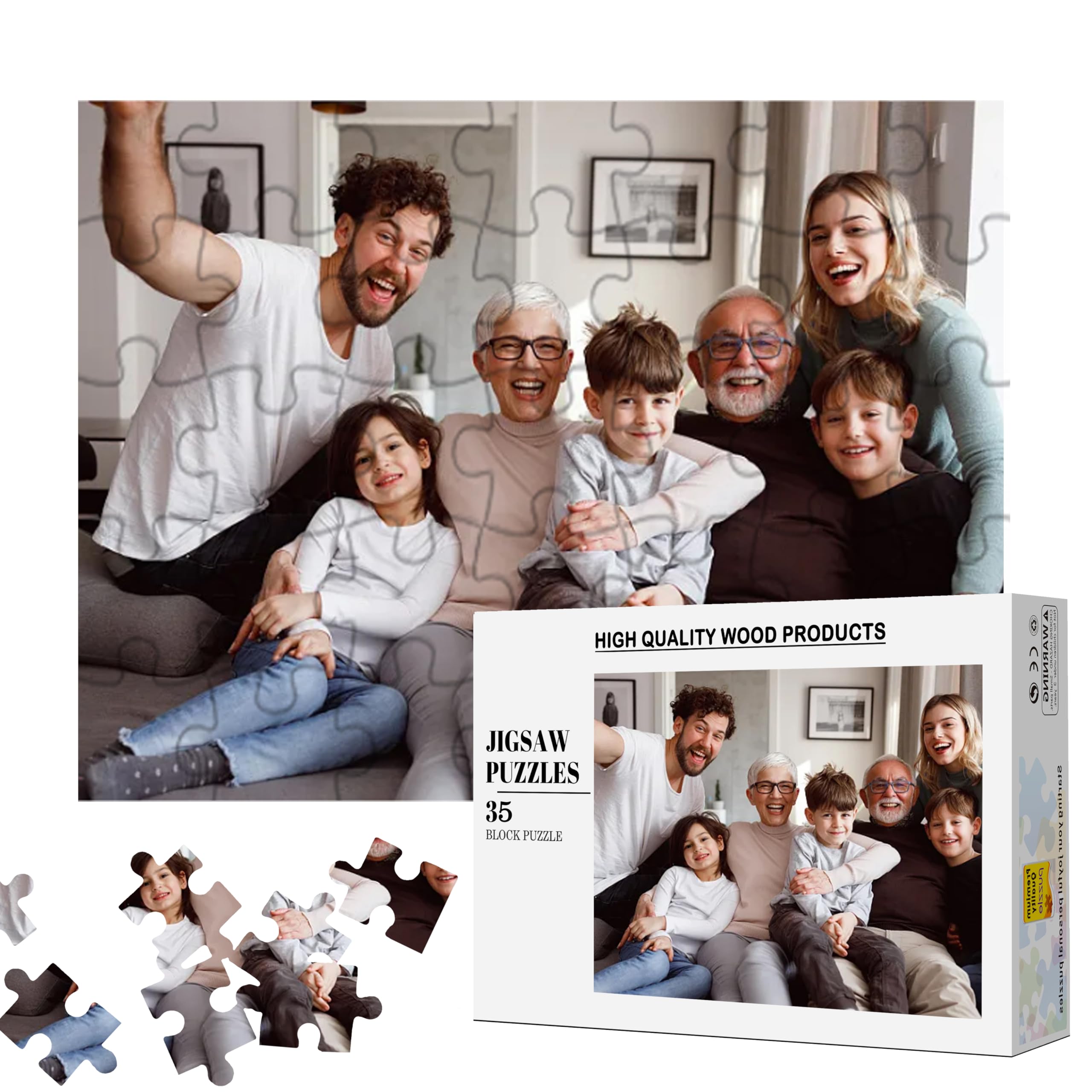 Puzzle Personalizado Rompecabezas De Madera Personalizado 35/120/200/300/500/1000 - Venta Internacional.
