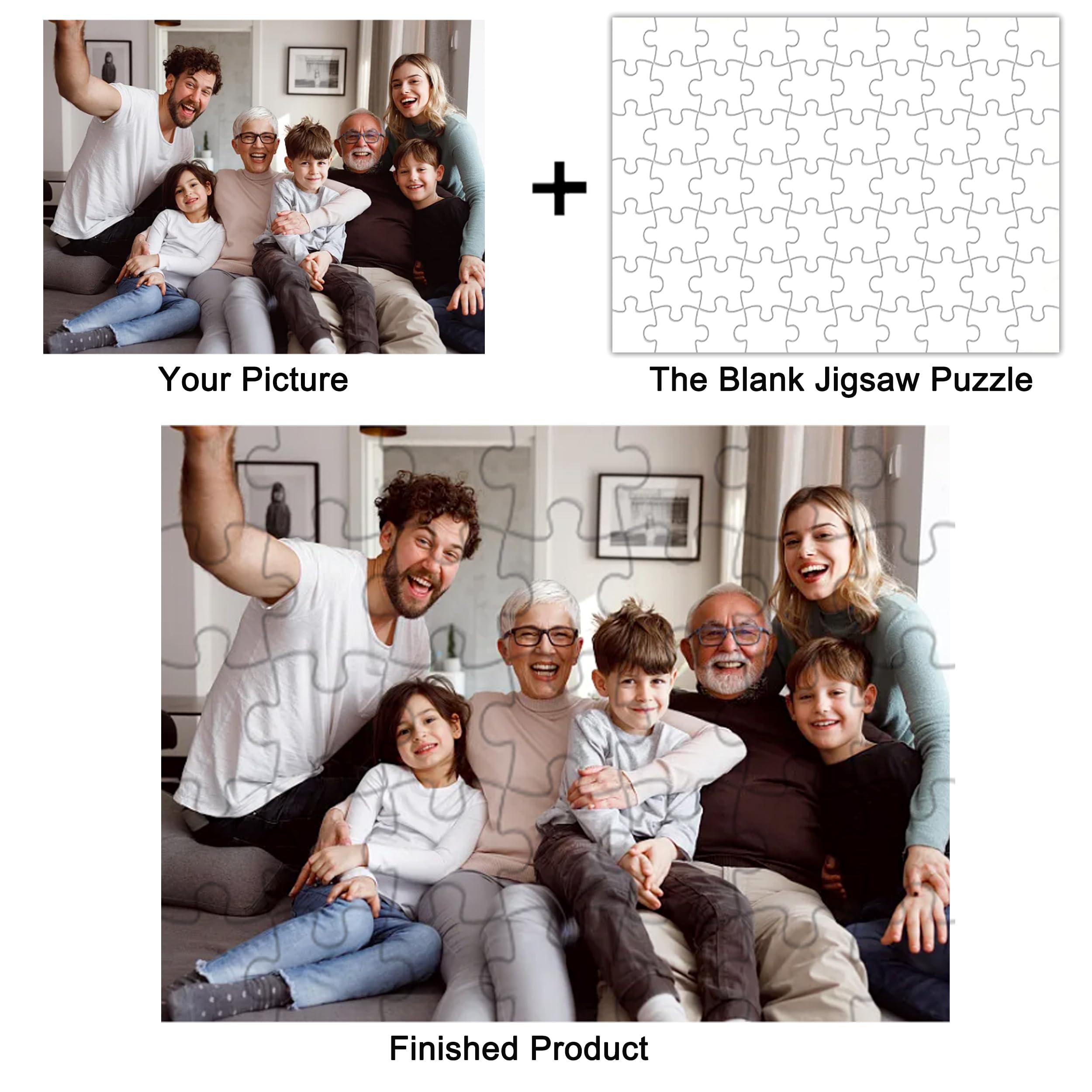 Foto 3 pulgar | Puzzle Personalizado Rompecabezas De Madera Personalizado 35/120/200/300/500/1000 - Venta Internacional.