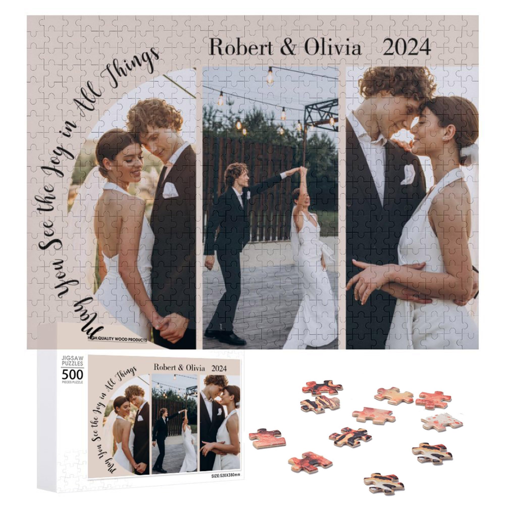 Puzles Personalizados Con Imágenes De 300/500/1000 Piezas Para Él - Venta Internacional.