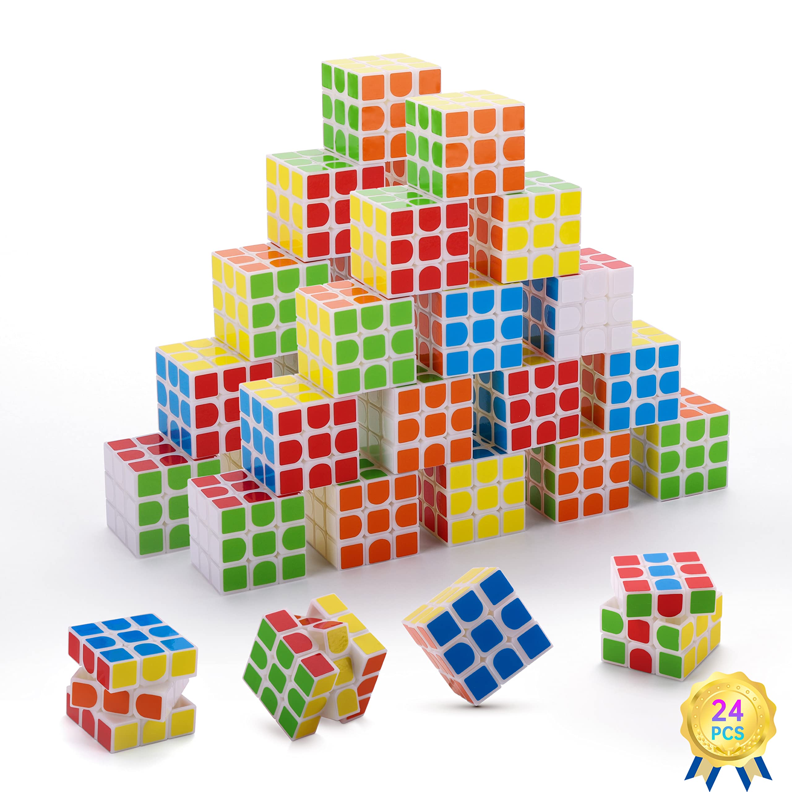Puzzle Cubes Mini 3 X 3, Paquete De 24 Unidades Para Regalos De Fiesta Para Niños - Venta Internacional.