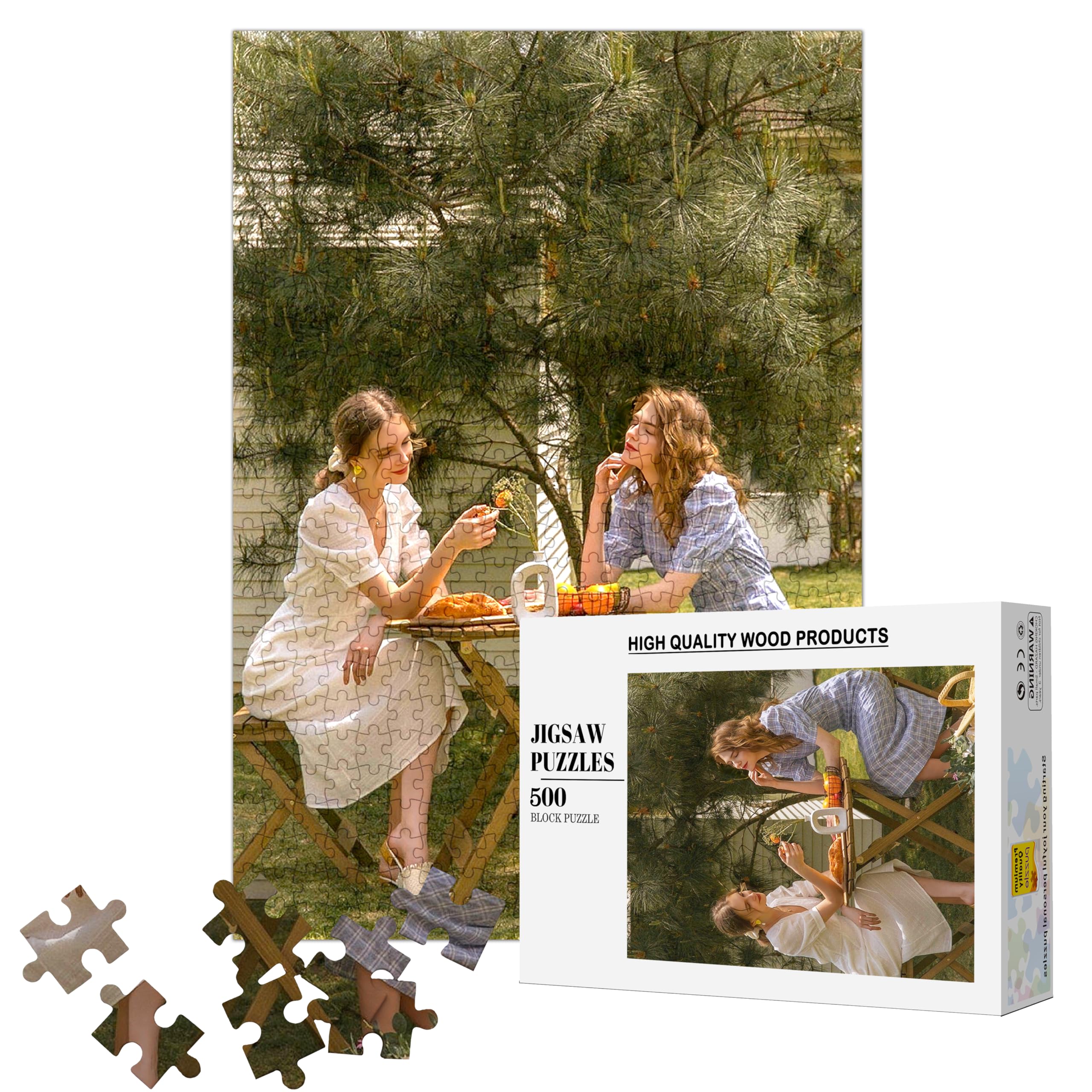 Puzzle Personalizado Rompecabezas De Madera Personalizado De 500 Piezas Con Caja - Venta Internacional.