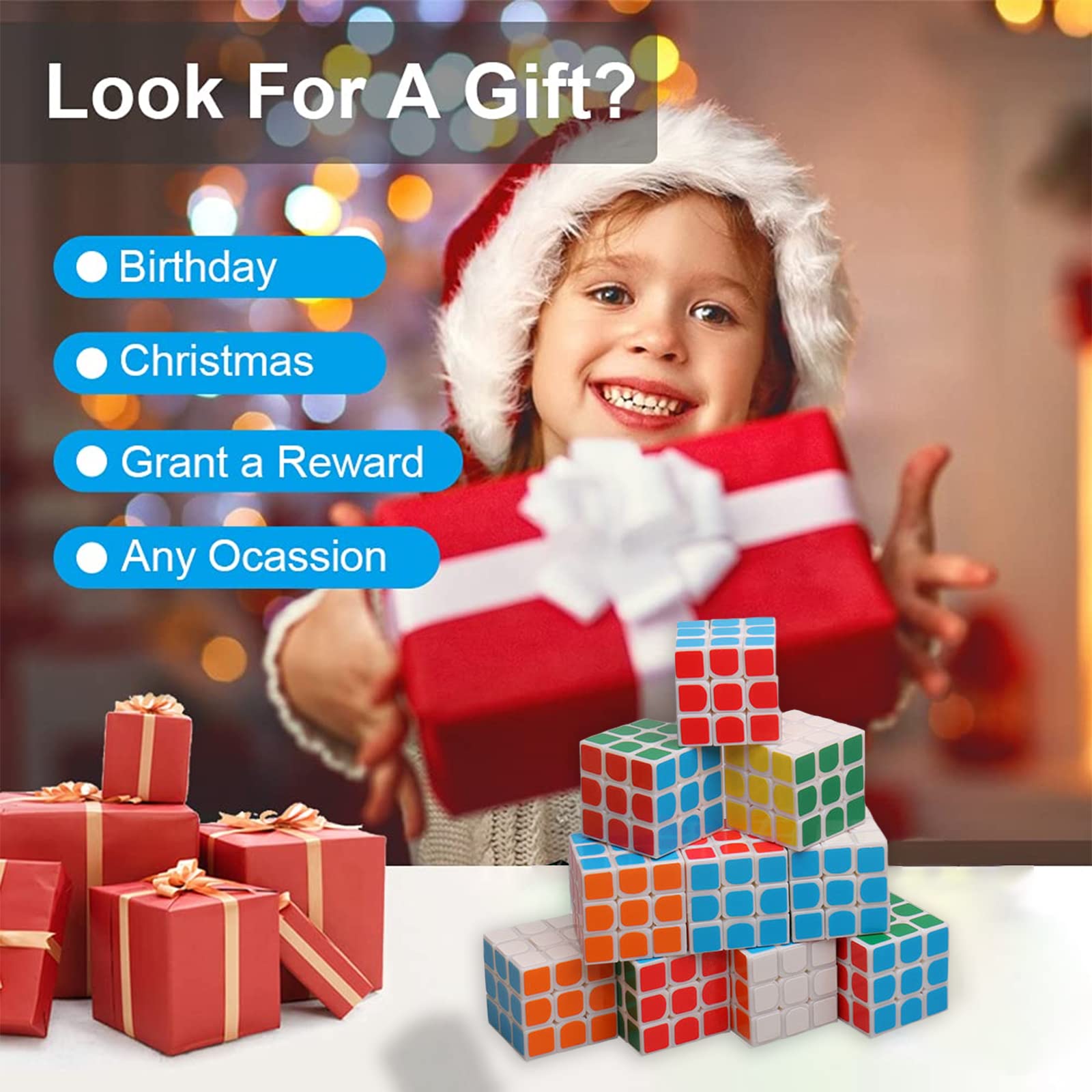 Foto 7 | Puzzle Cubes Mini 3 X 3, Paquete De 24 Unidades Para Regalos De Fiesta Para Niños - Venta Internacional.