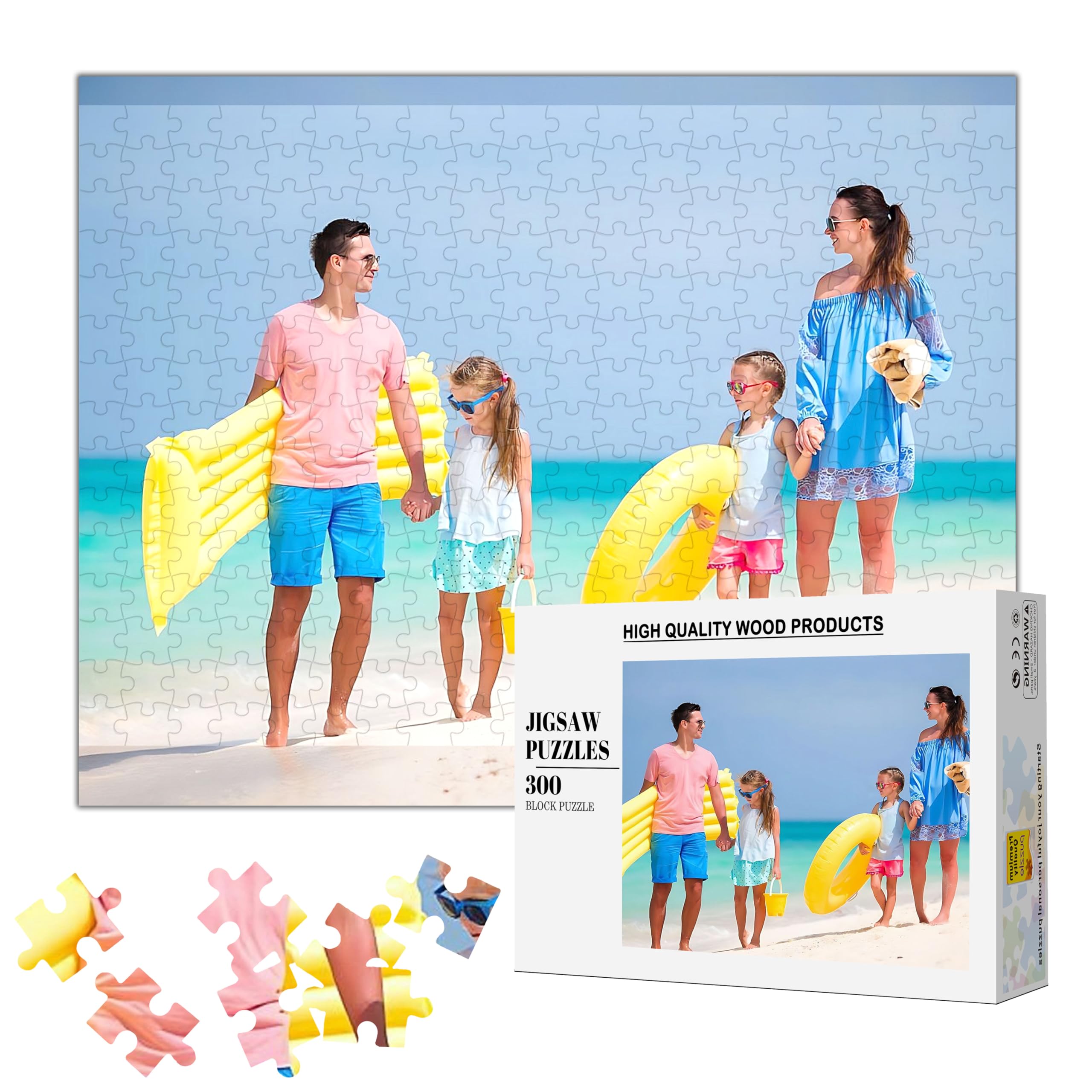 Foto 8 pulgar | Puzzle Personalizado Rompecabezas De Madera Personalizado De 300 Piezas Con Caja - Venta Internacional.