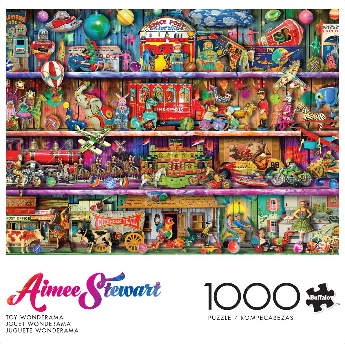 Foto 3 | Puzle Buffalo Games Aimee Stewart Toy Wonderama 1000 Unidades - Venta Internacional