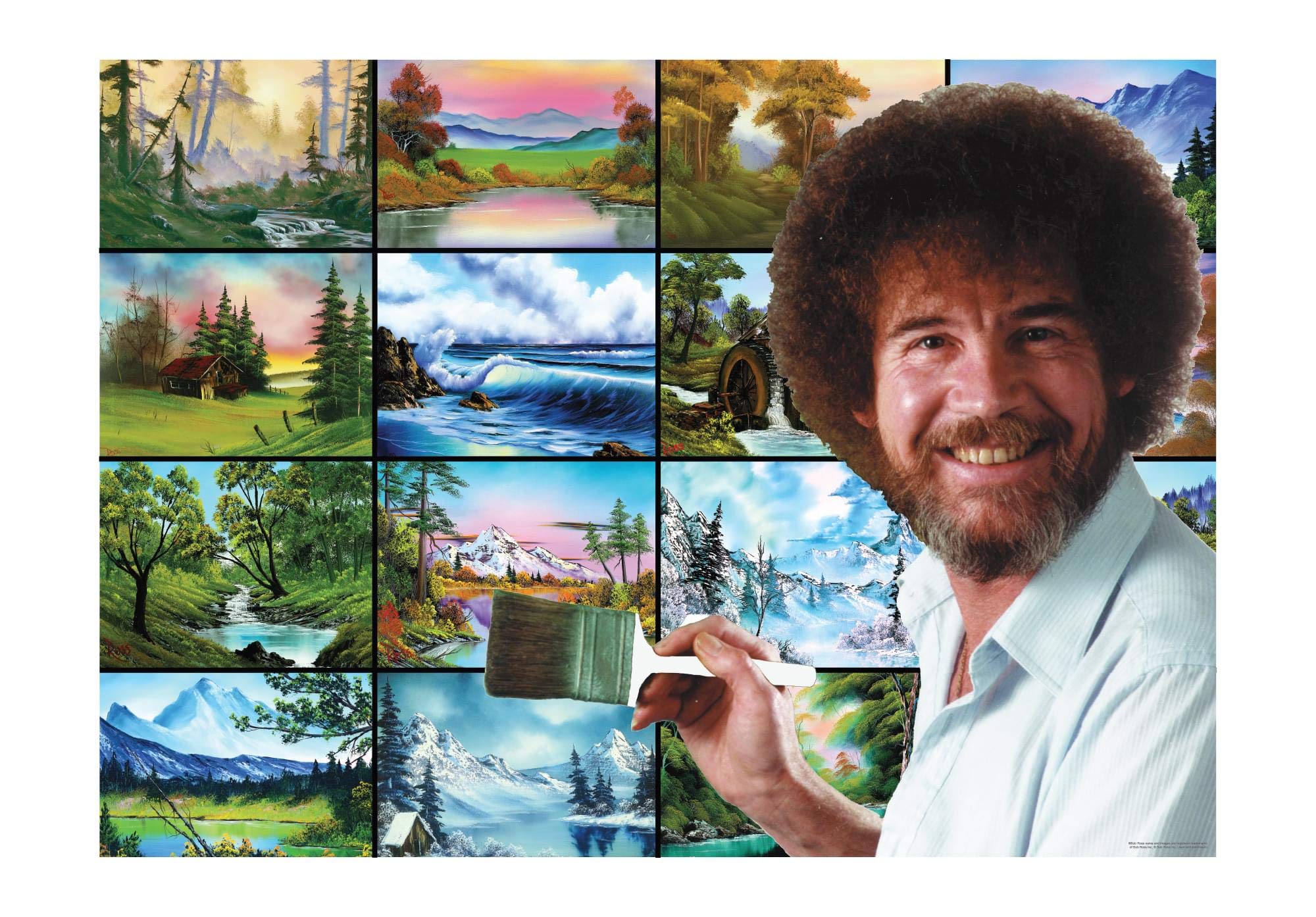 Foto 3 pulgar | Rompecabezas Toynk Bob Ross These Things Live 1000 Piezas - Venta Internacional.