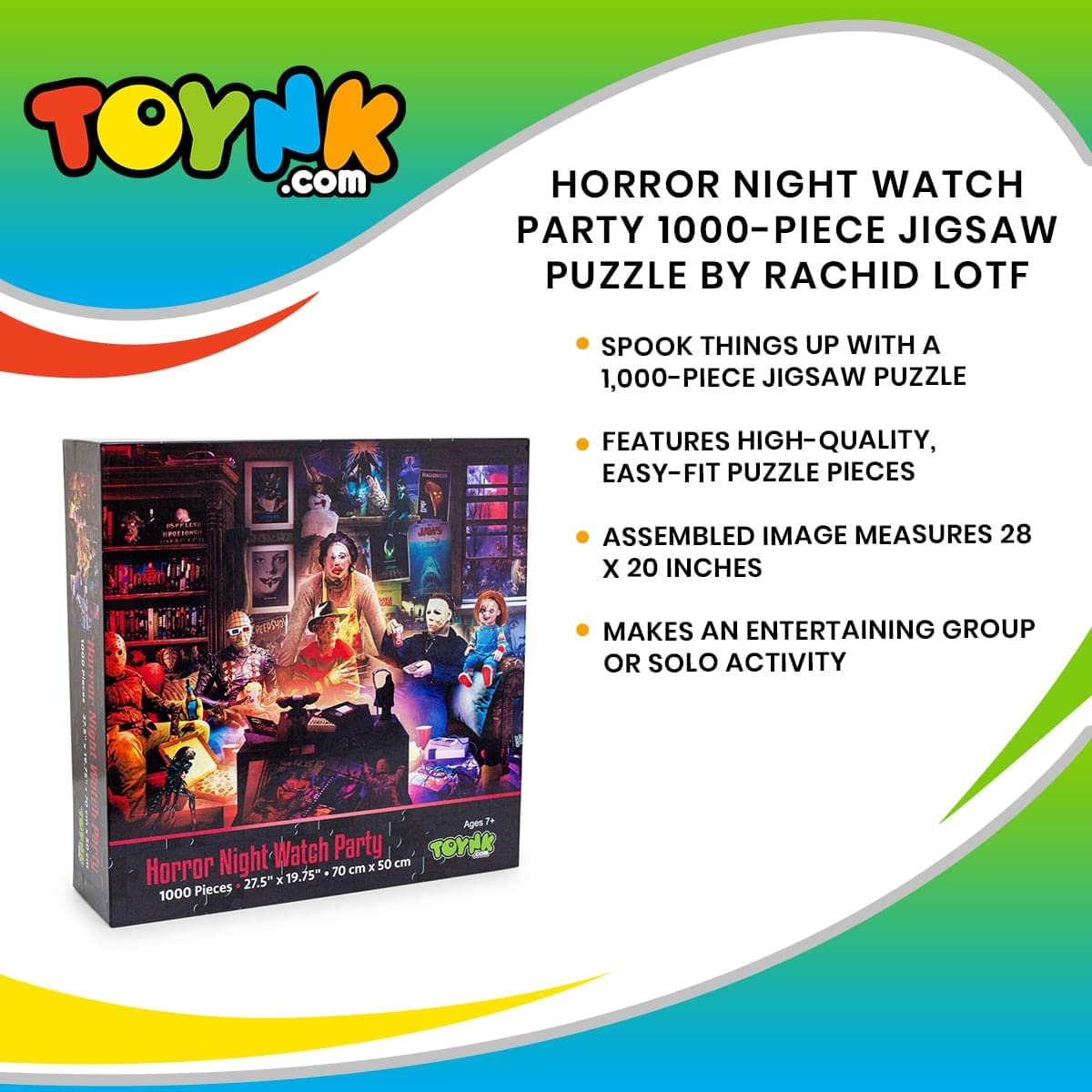 Foto 8 pulgar | Rompecabezas Toynk Horror Night Watch Party, 1000 Piezas - Venta Internacional.