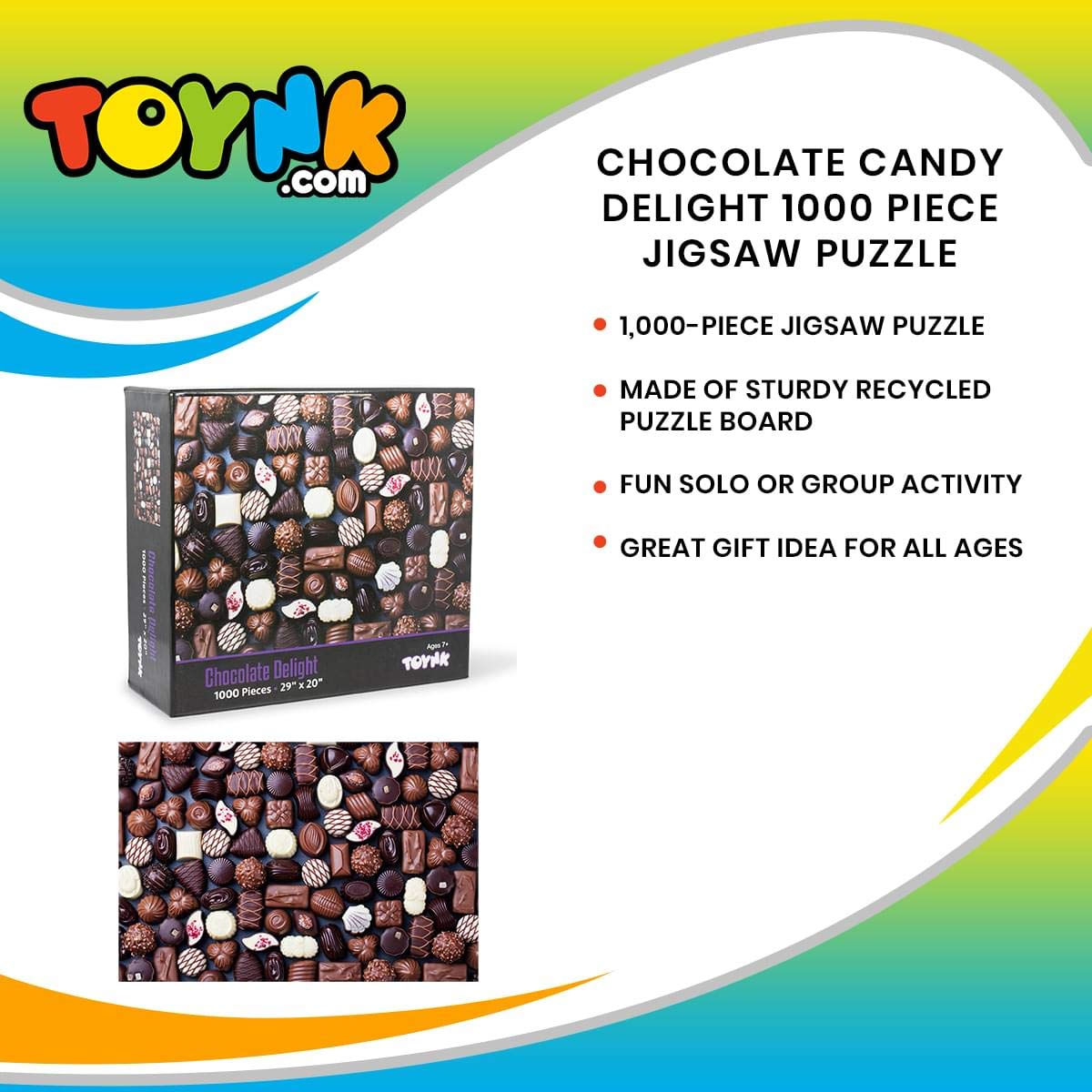 Foto 8 pulgar | Rompecabezas Toynk Chocolate Delight Candy 1000 Piezas - Venta Internacional.