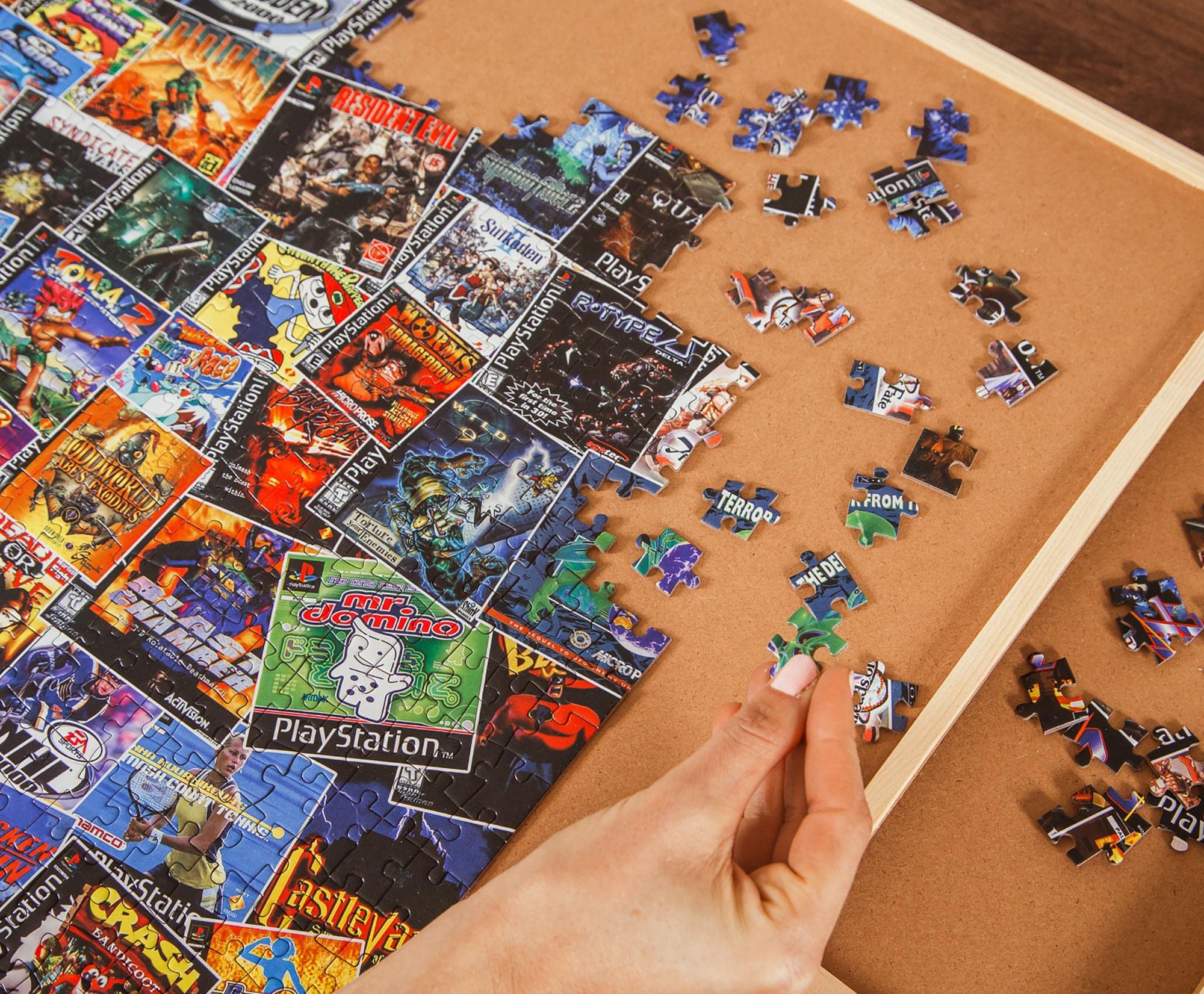 Foto 5 pulgar | Jigsaw Puzzle Toynk, Caja De Videojuegos, Collage, 1000 Piezas - Venta Internacional.