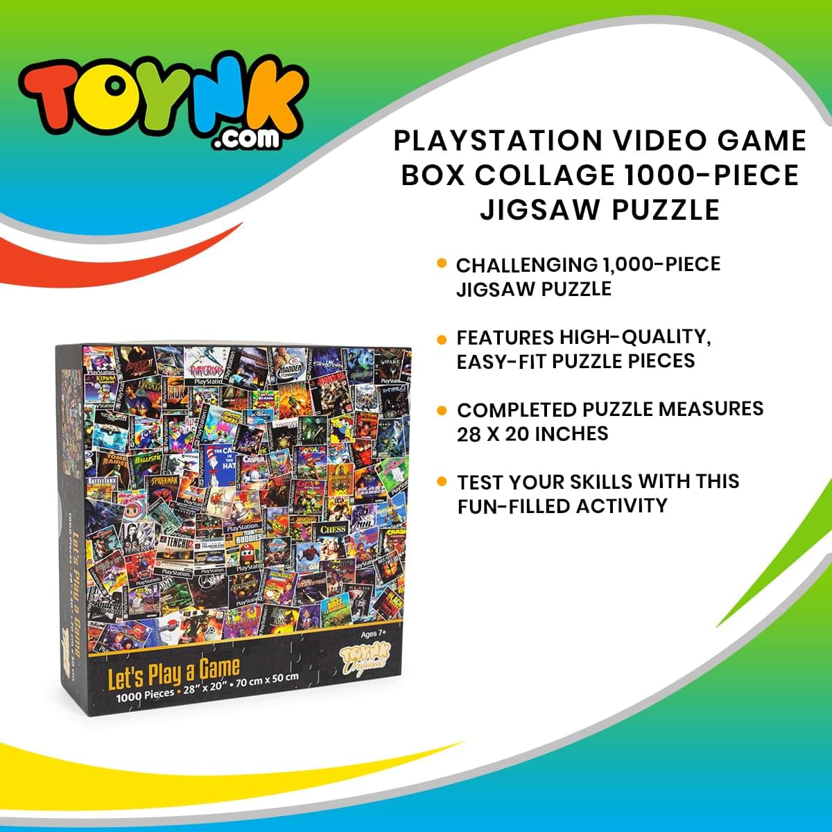 Foto 8 pulgar | Jigsaw Puzzle Toynk, Caja De Videojuegos, Collage, 1000 Piezas - Venta Internacional.