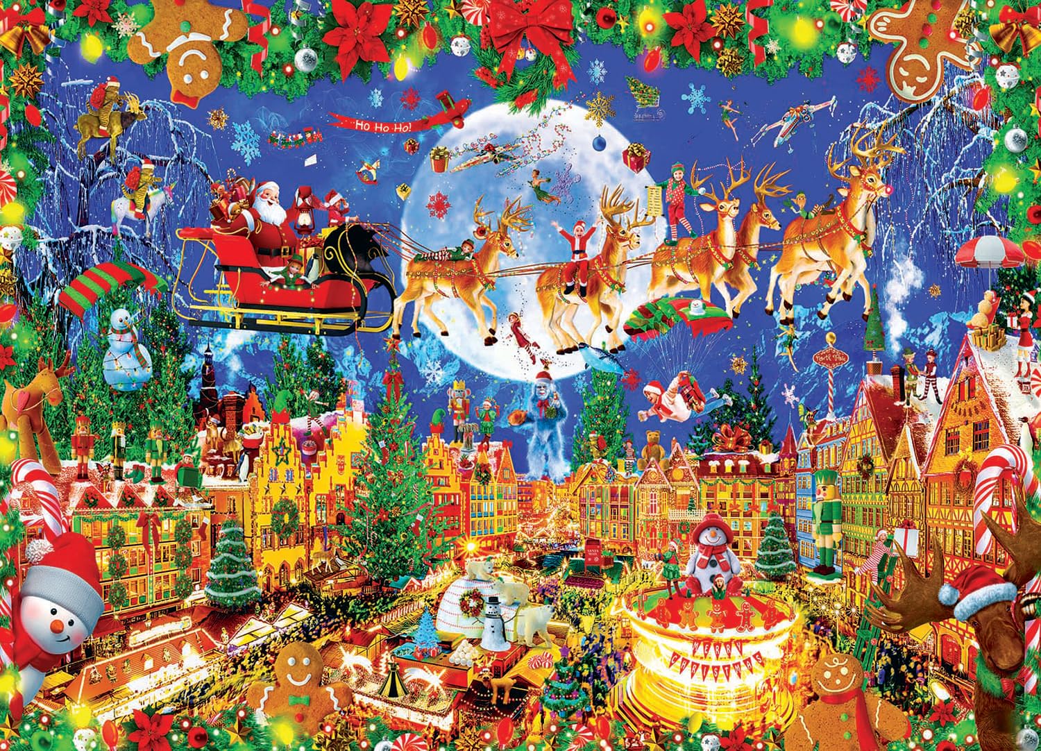 Foto 2 pulgar | Rompecabezas Toynk Santa's Coming To Town 1000 Piezas - Venta Internacional.
