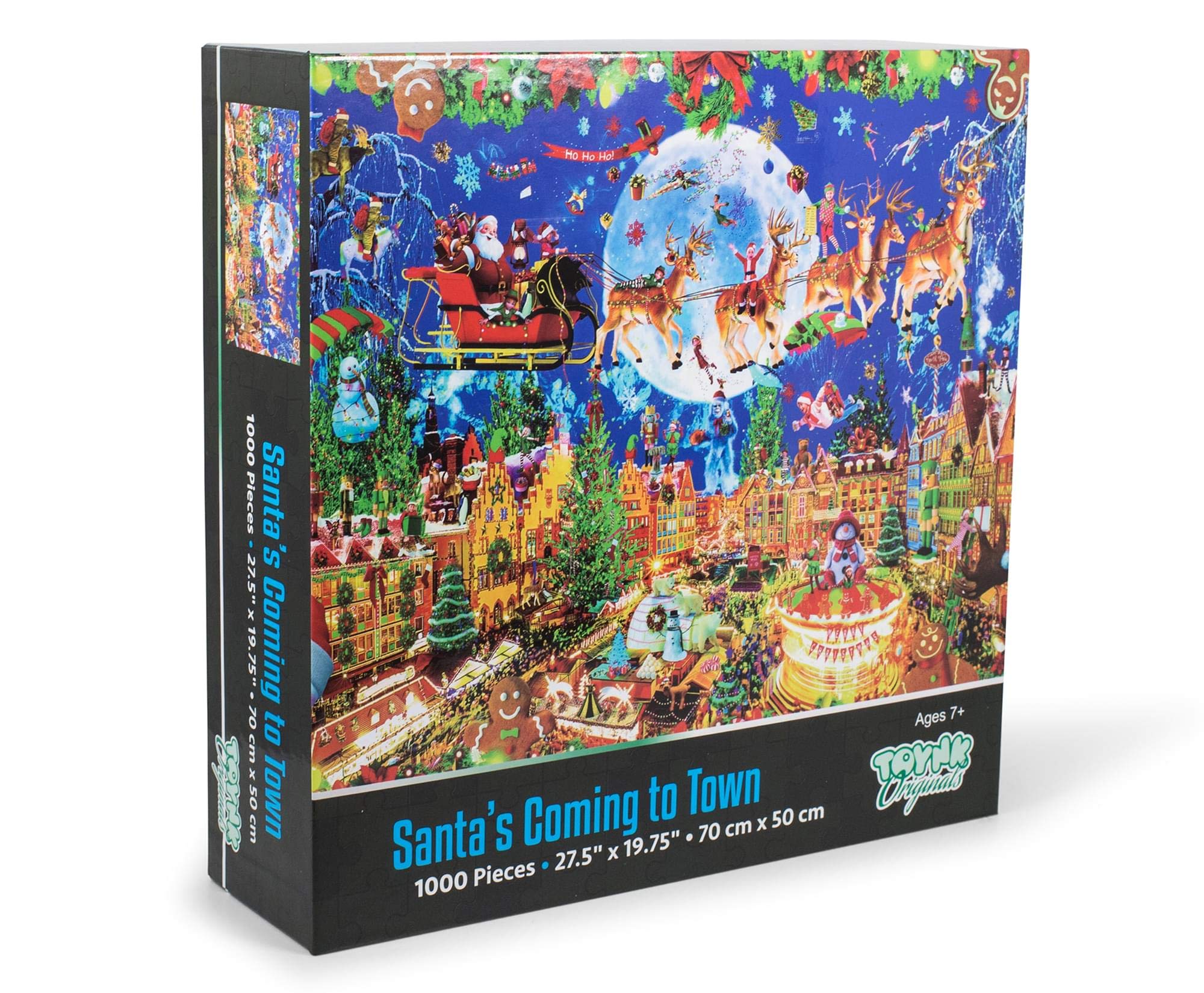 Foto 2 | Rompecabezas Toynk Santa's Coming To Town 1000 Piezas - Venta Internacional.
