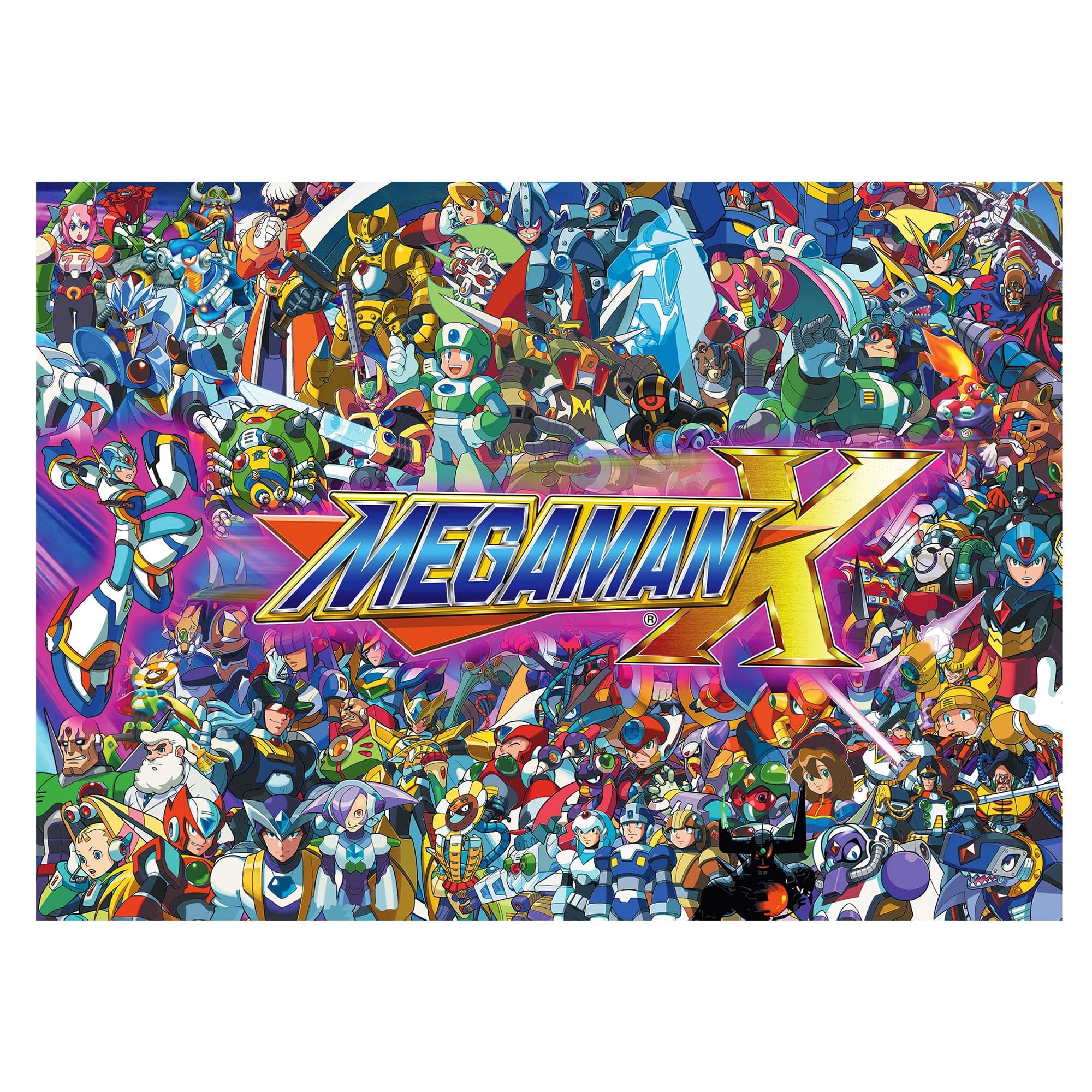 Rompecabezas Toynk Collage Mega Man X 1000 Piezas - Venta Internacional.