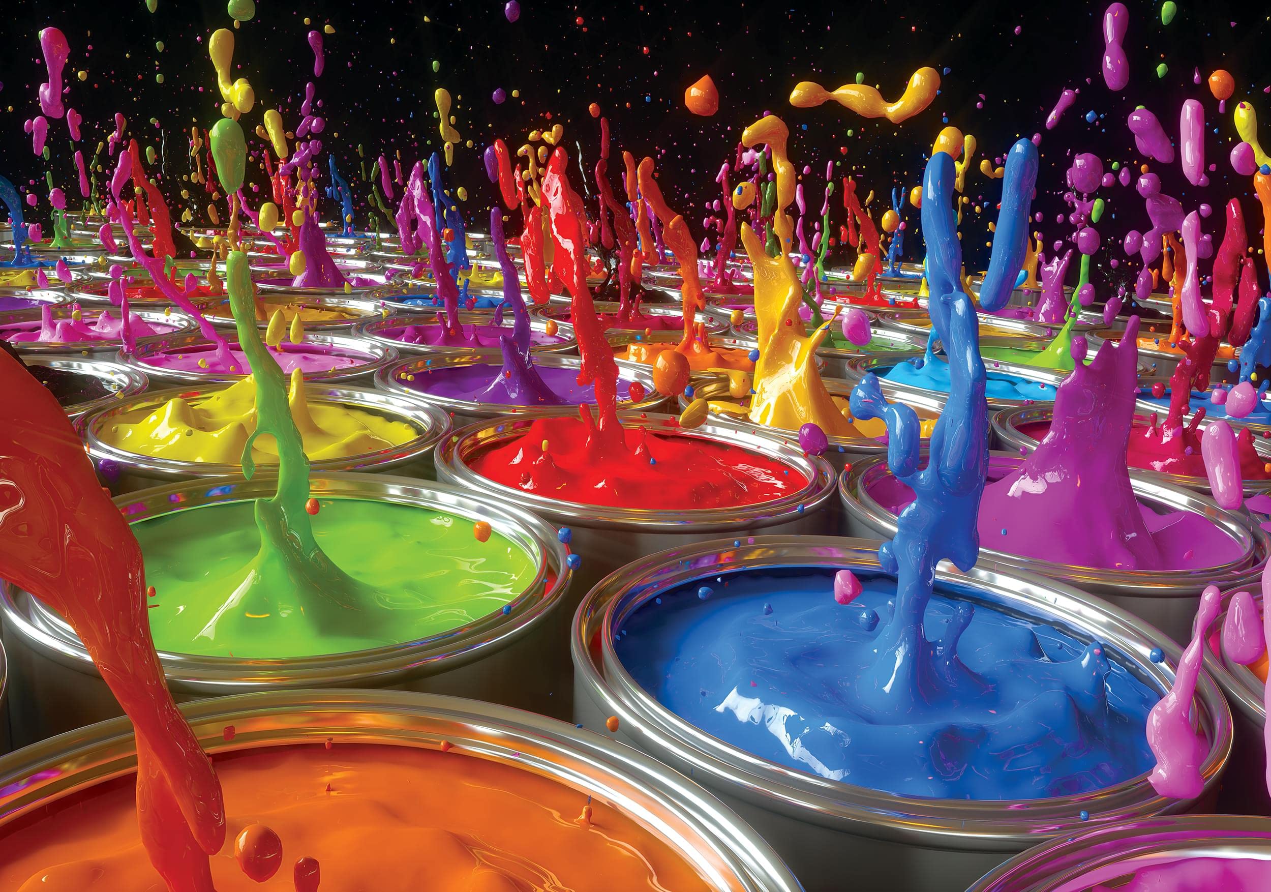 Rompecabezas Toynk Paint Splash 1000 Piezas Para Adultos Y Niños - Venta Internacional.