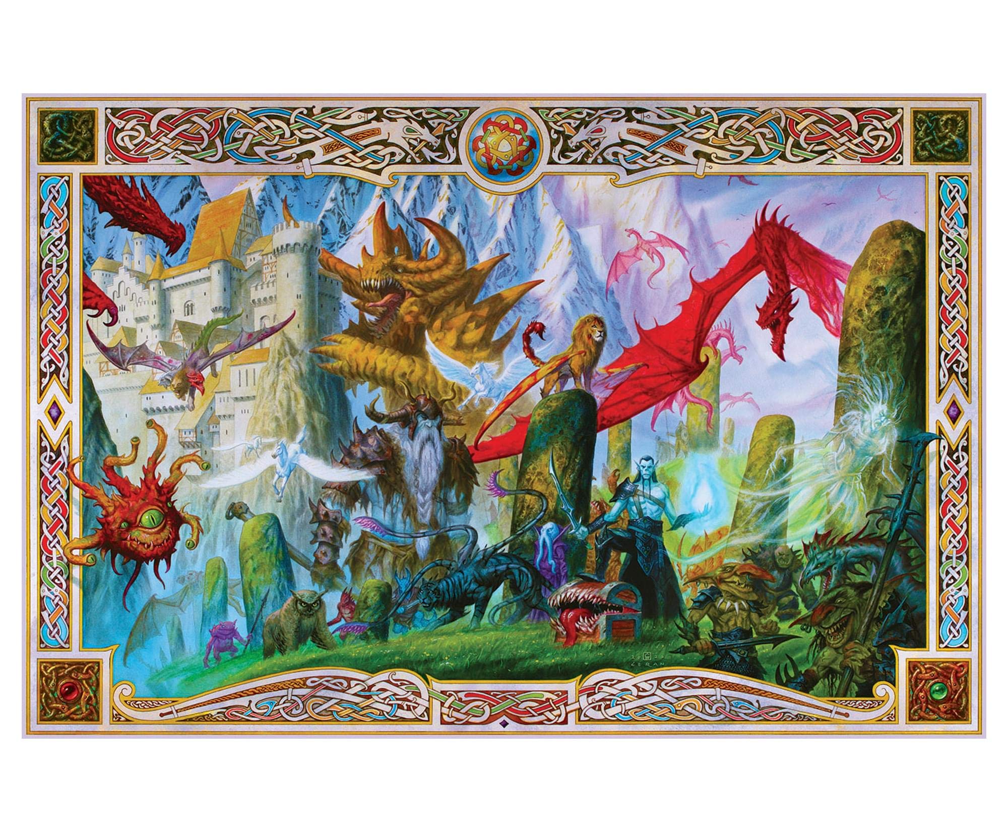 Foto 1 | Rompecabezas Toynk Dungeon Denizens Mythical Monster 1000 Piezas - Venta Internacional.