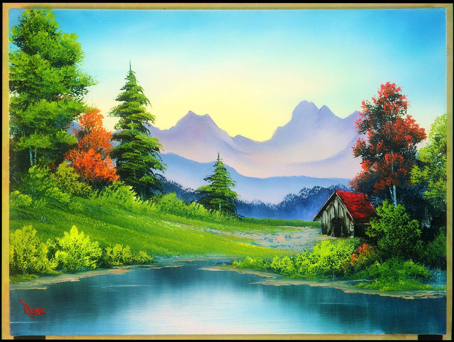 Rompecabezas Toynk Bob Ross Trapper's Cabin 1000 Piezas - Venta Internacional.