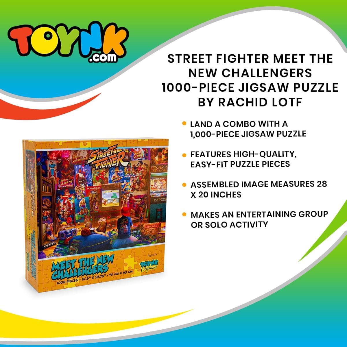 Foto 8 pulgar | Rompecabezas Toynk Street Fighter Conoce A Los Nuevos Retadores - Venta Internacional.