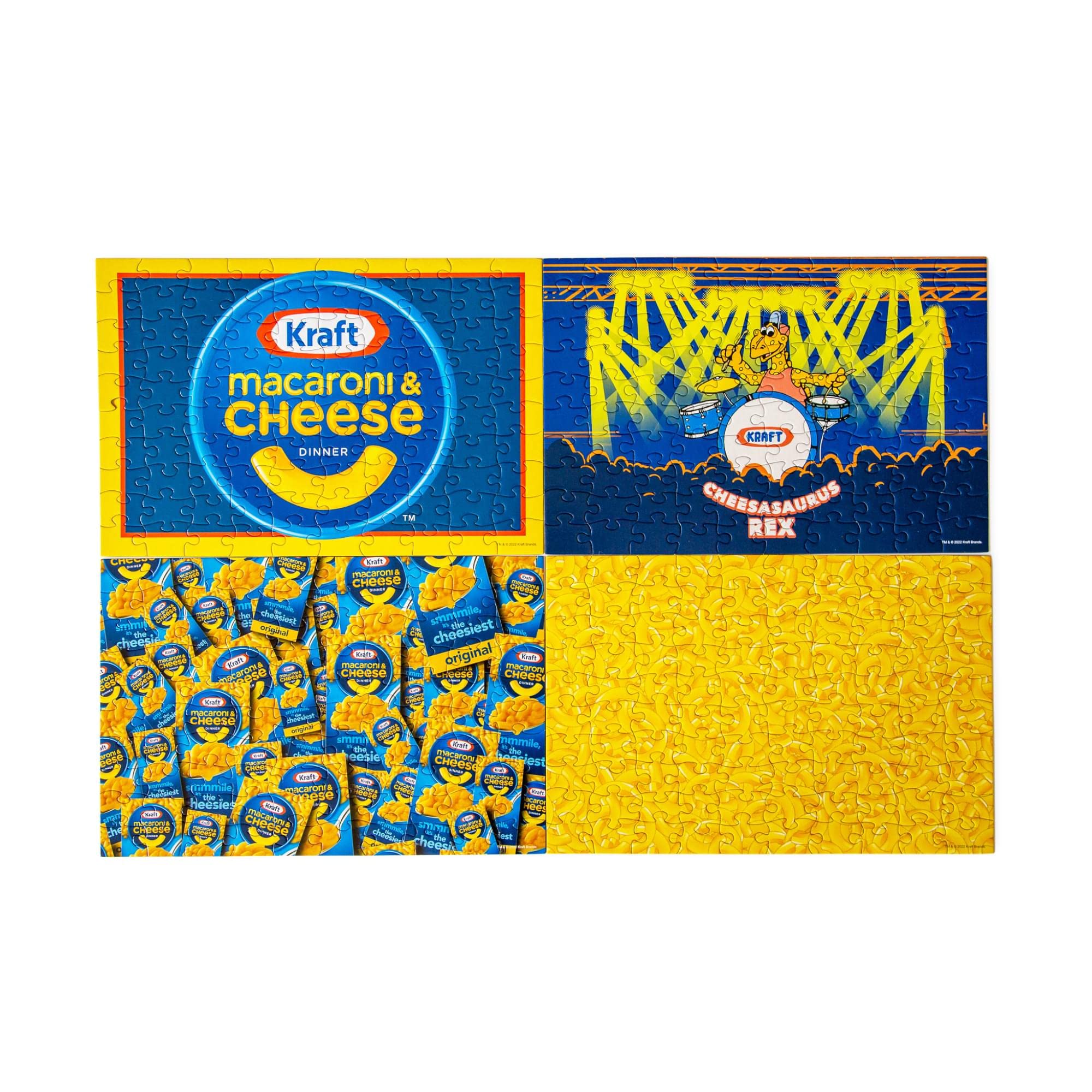 Rompecabezas Kraft, Paquete De 4 Unidades, Macarrones Con Queso Kraft, 100 Piezas - Venta Internacional.