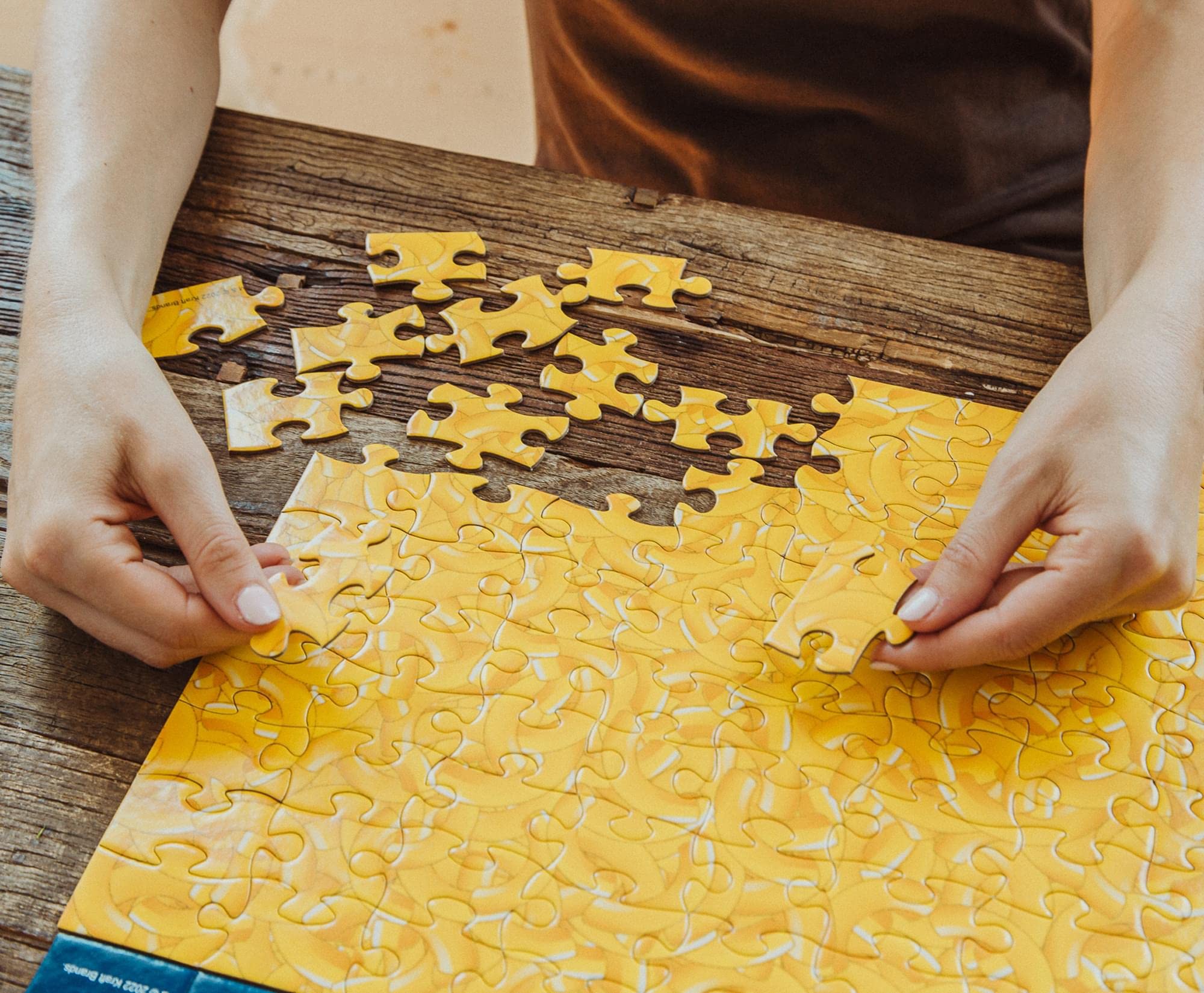 Foto 4 | Rompecabezas Kraft, Paquete De 4 Unidades, Macarrones Con Queso Kraft, 100 Piezas - Venta Internacional.