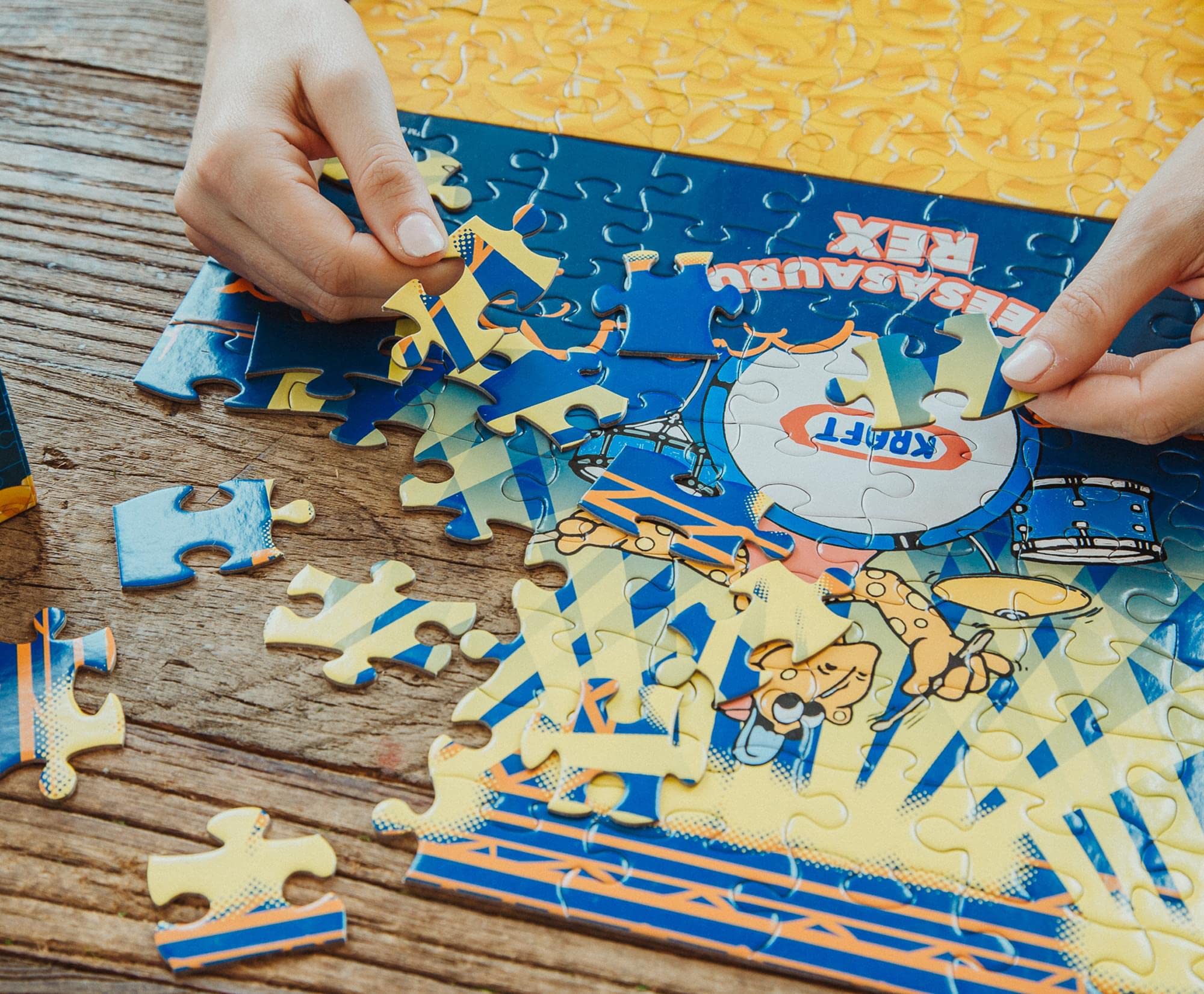 Foto 7 pulgar | Rompecabezas Kraft, Paquete De 4 Unidades, Macarrones Con Queso Kraft, 100 Piezas - Venta Internacional.