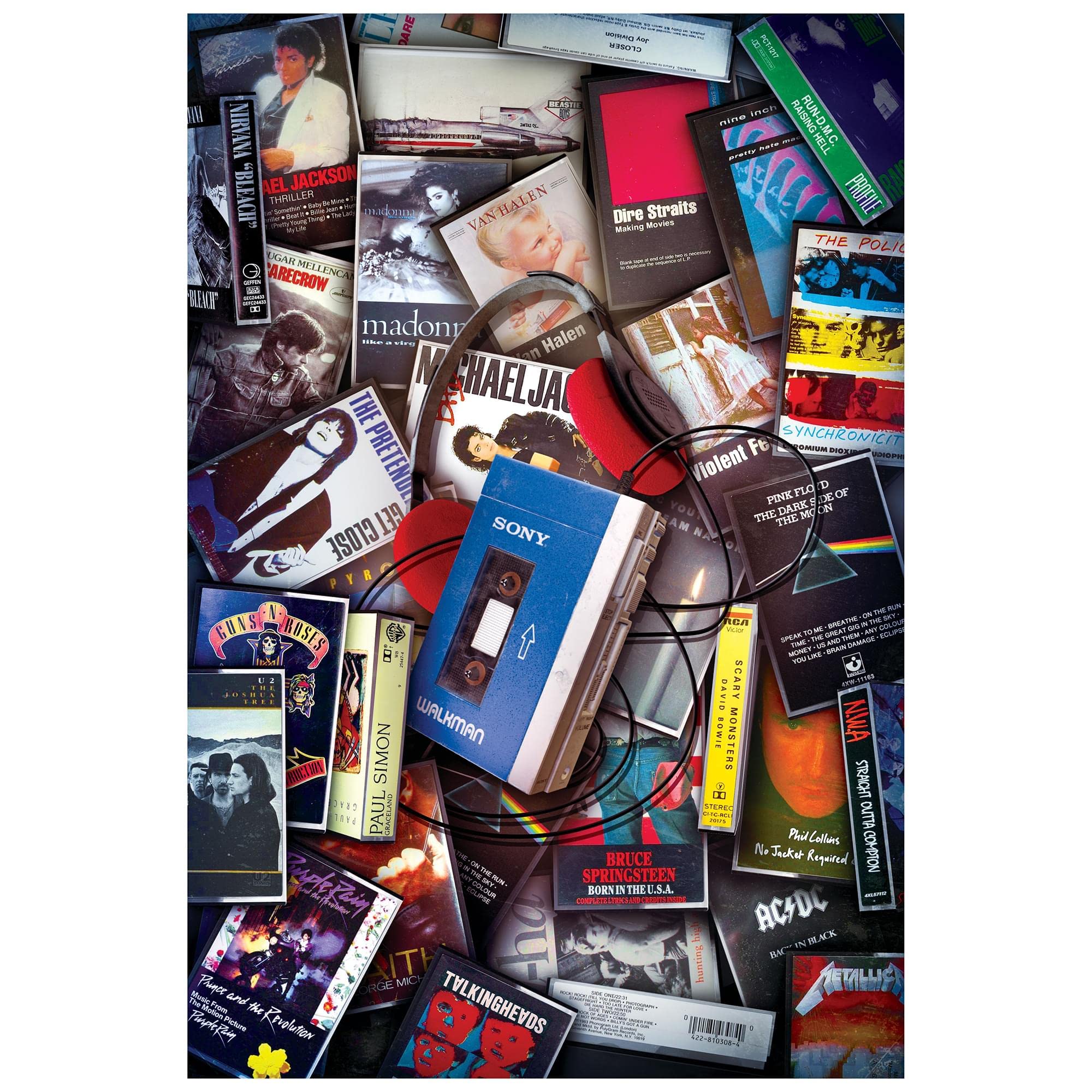 Rompecabezas Toynk, Música En Casete De Los 80, Alcanza Las 1000 Piezas - Venta Internacional.