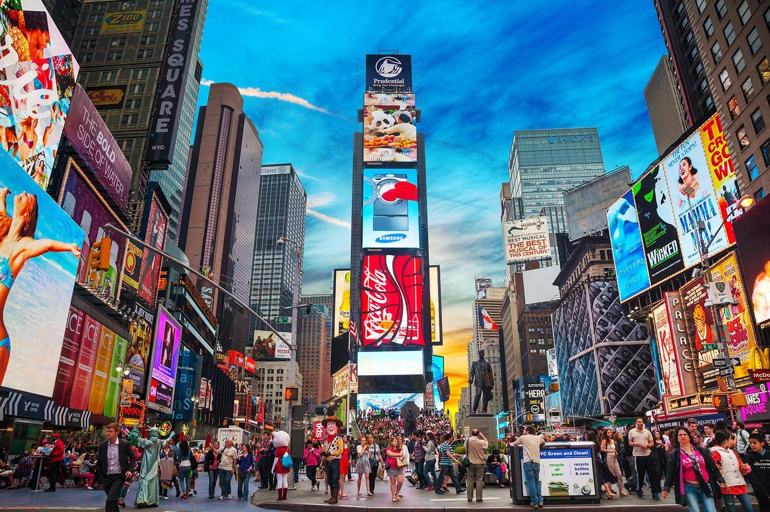 Rompecabezas Toynk New York Times Square 1000 Piezas - Venta Internacional.