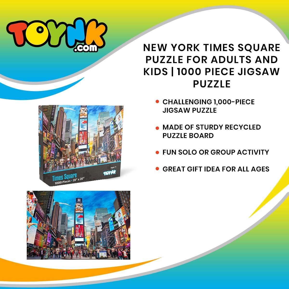 Foto 8 pulgar | Rompecabezas Toynk New York Times Square 1000 Piezas - Venta Internacional.