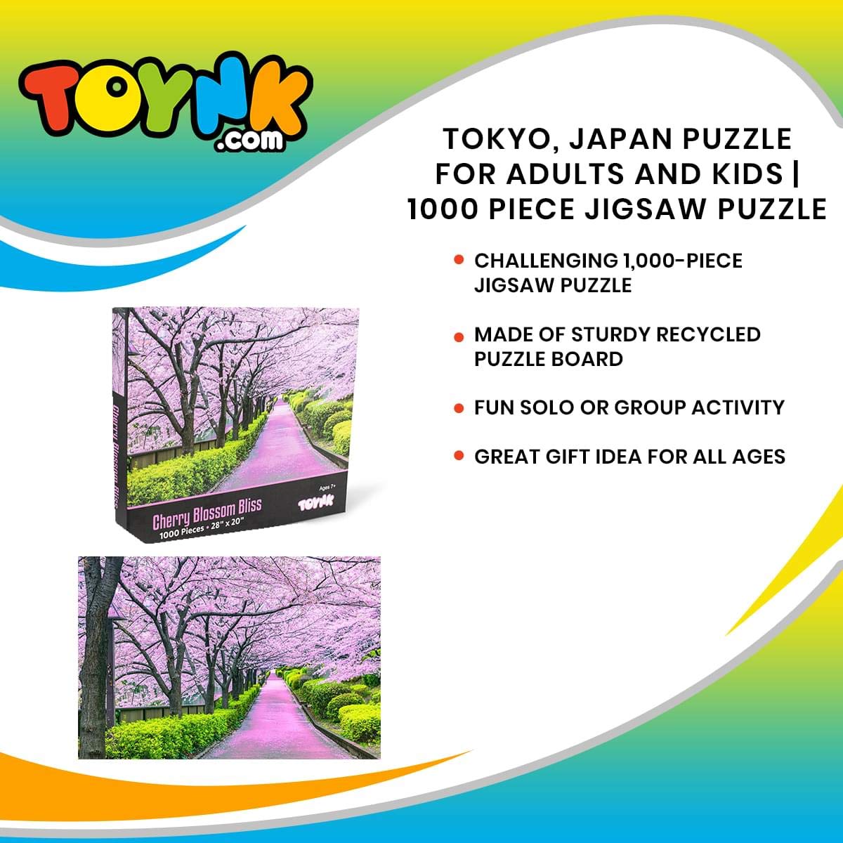 Foto 7 | Rompecabezas Toynk Cherry Blossom Bliss Tokio 1000 Piezas - Venta Internacional.