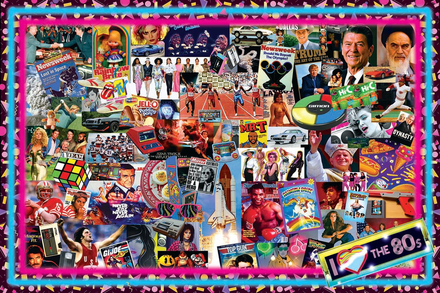 ¡rompecabezas Toynk The Crazy 80's! Retro, 1000 Piezas - Venta Internacional.